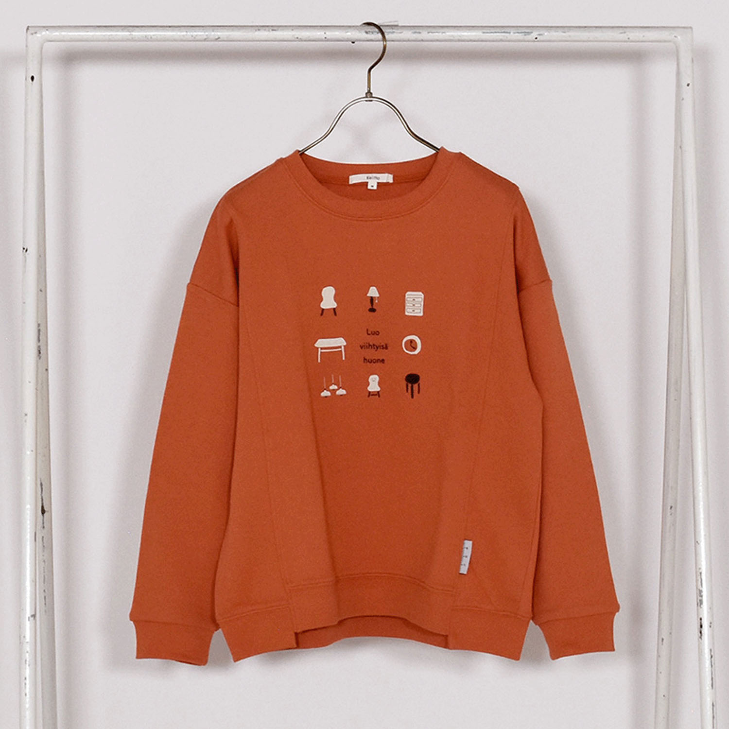 Keittoインテリアプリントスウェットプルオーバー - 画像6