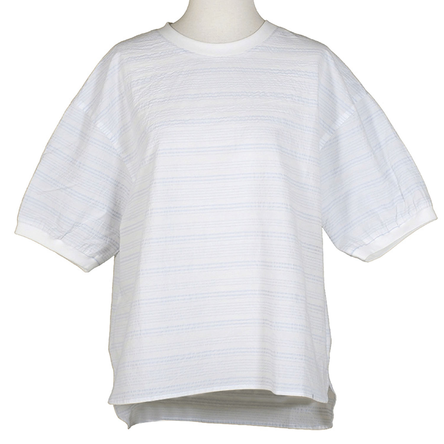 【4月中旬頃入荷予定】Keitto プレート付きボーダーTブラウス - 画像2