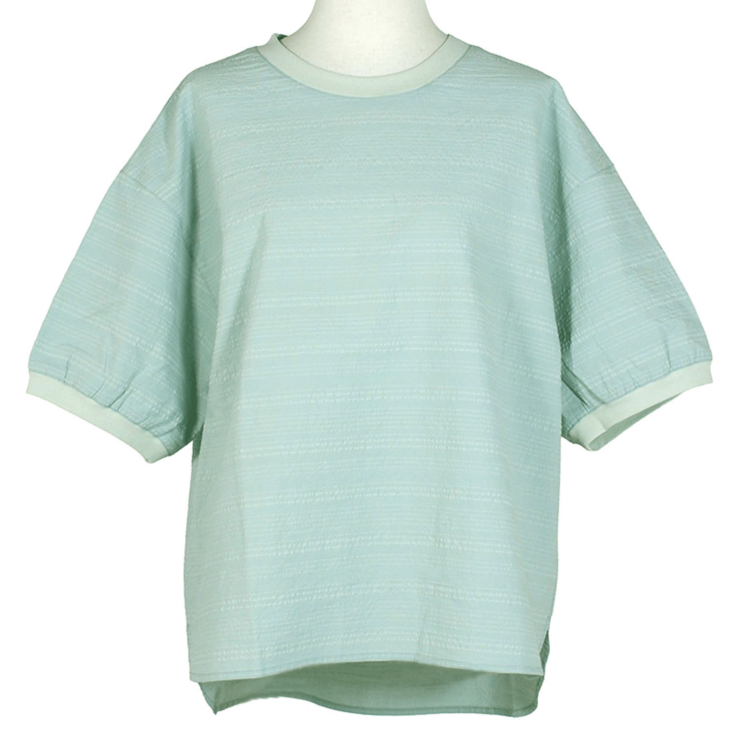 【4月中旬頃入荷予定】Keitto プレート付きボーダーTブラウス