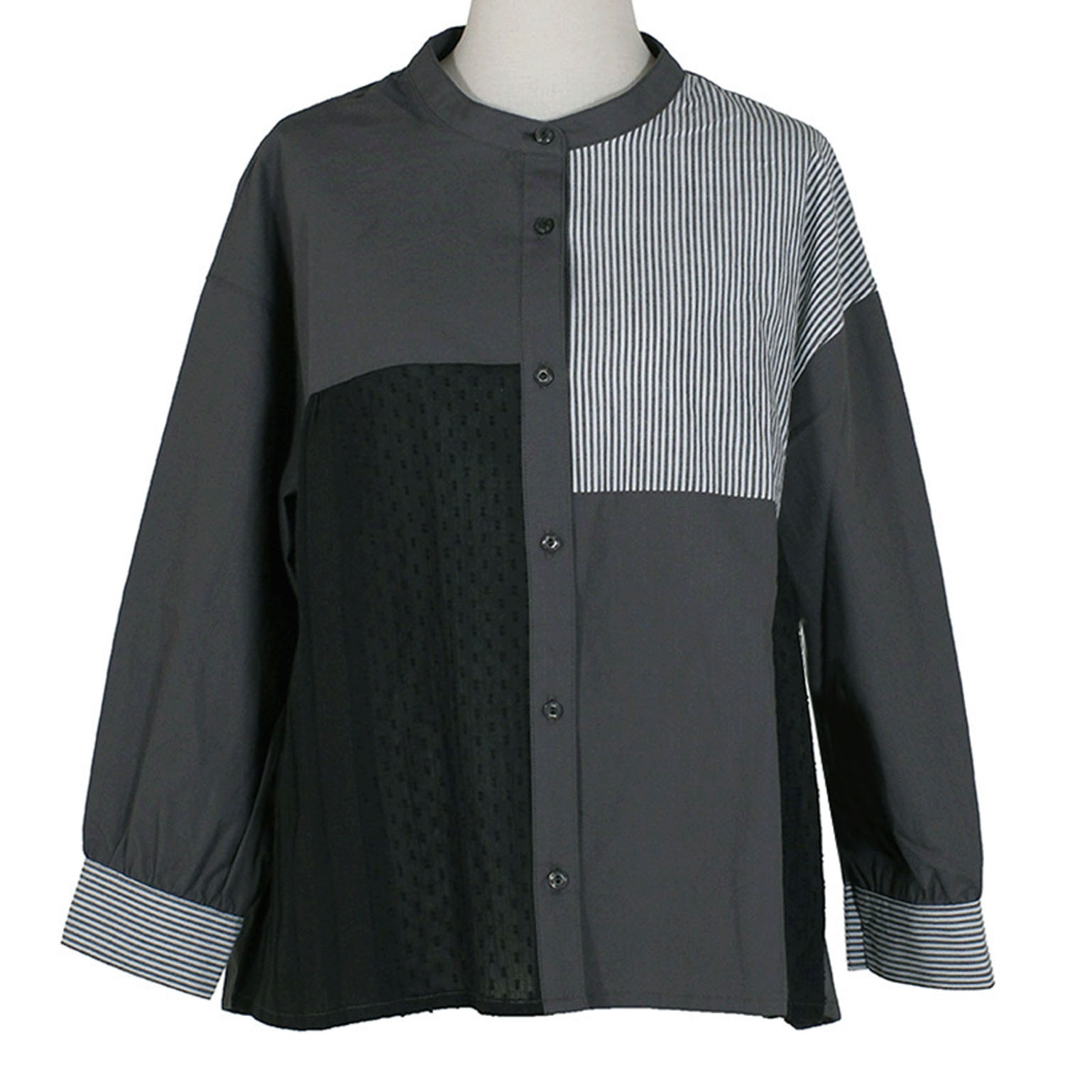 【4月中旬頃入荷予定】Keitto パッチワークシャツ - 画像2