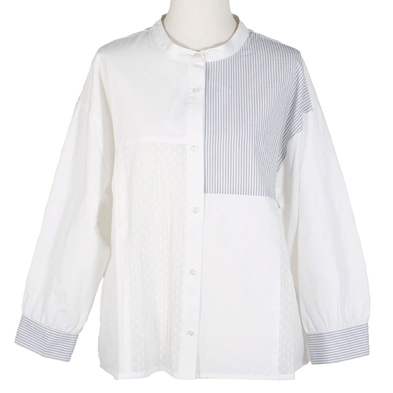 【4月中旬頃入荷予定】Keitto パッチワークシャツ - 画像3