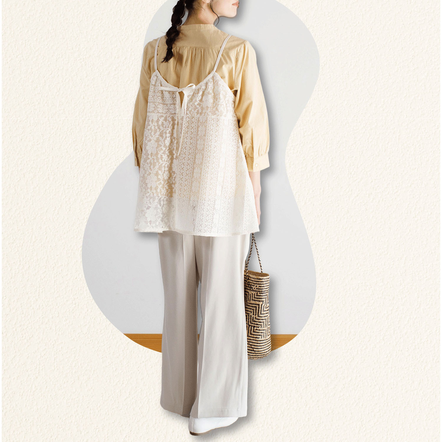 【4月中旬頃入荷予定】Keitto レース＆ドットキャミソール - 画像7