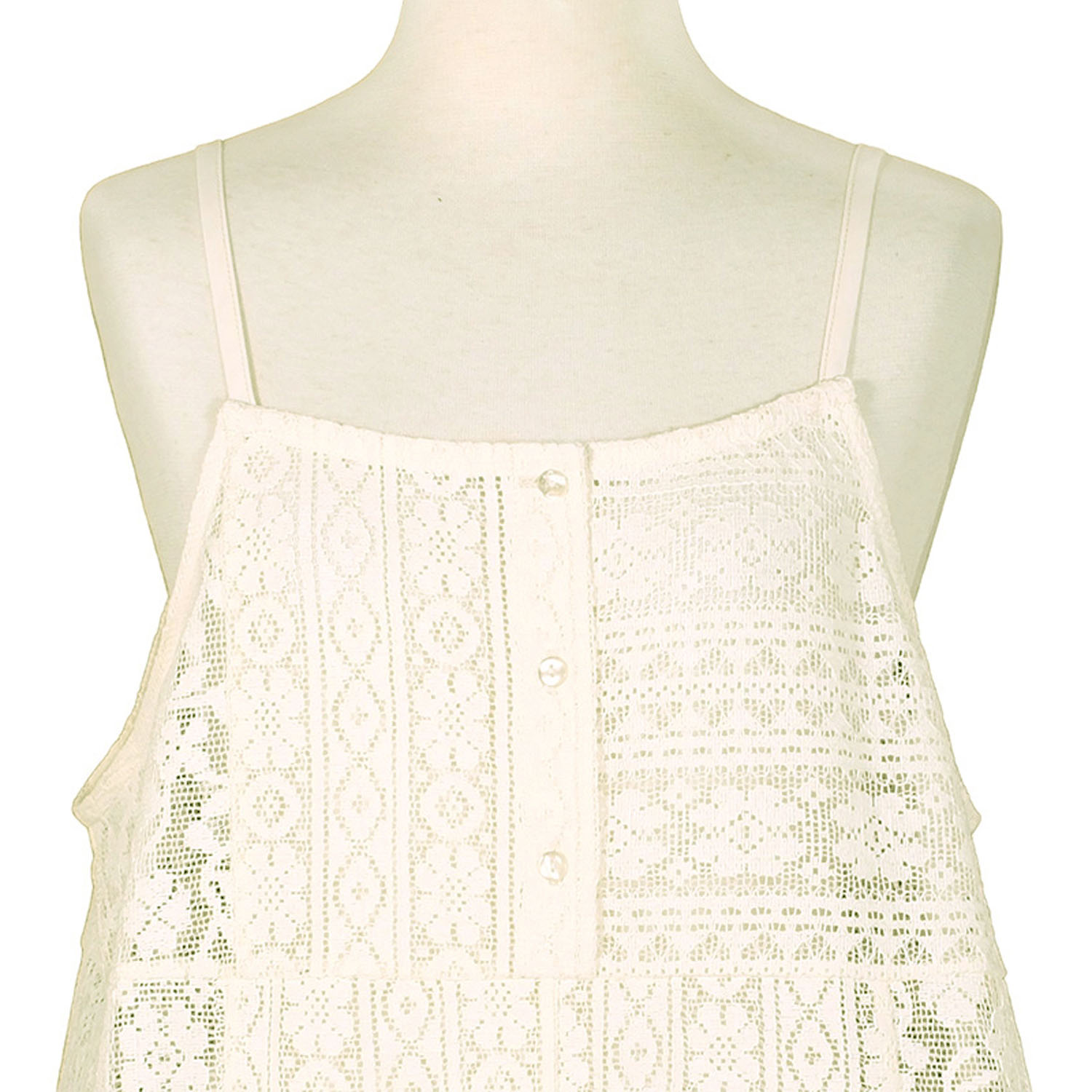 【4月中旬頃入荷予定】Keitto レース＆ドットキャミソール - 画像10