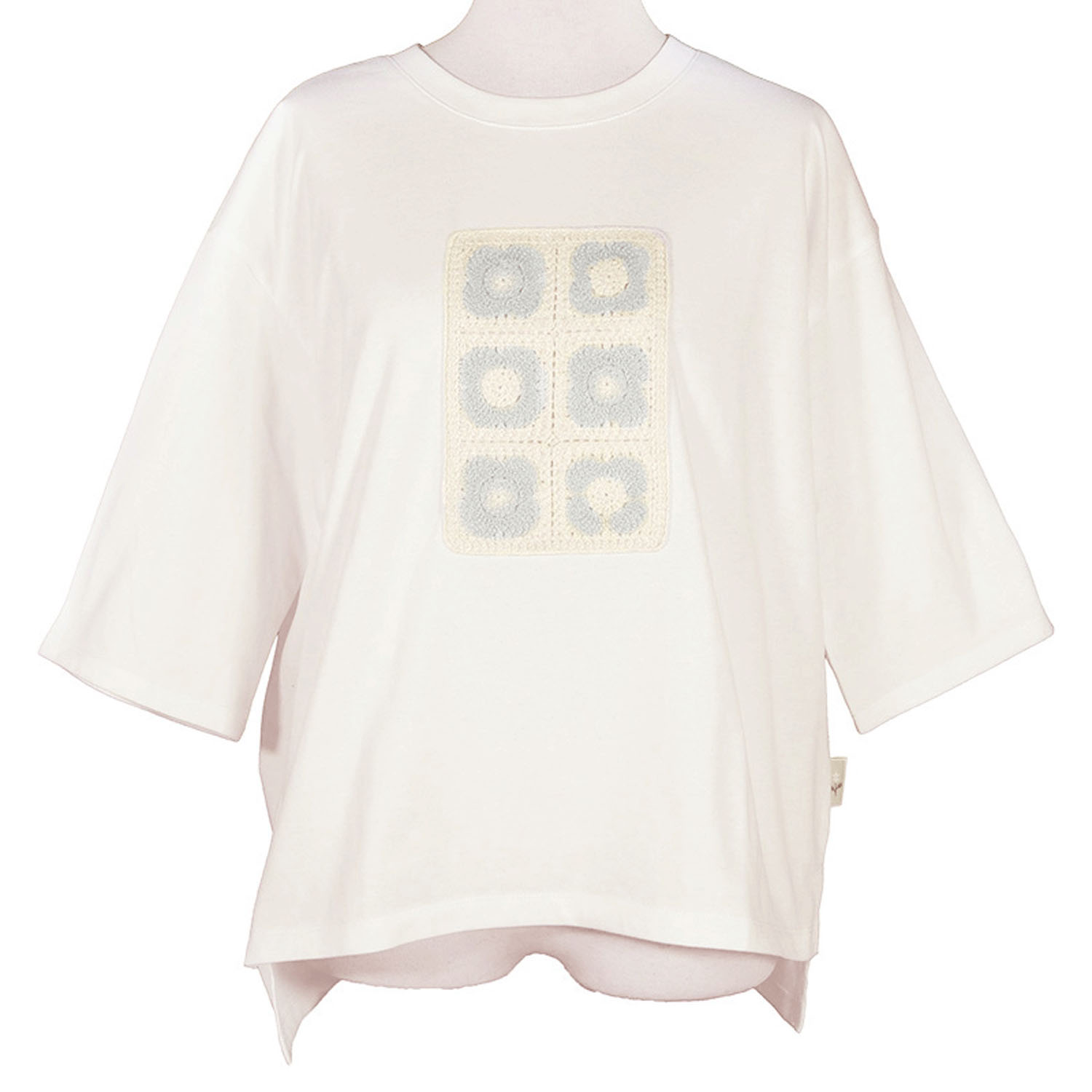 【4月中旬頃入荷予定】Keitto かぎ針モチーフTシャツ - 画像2