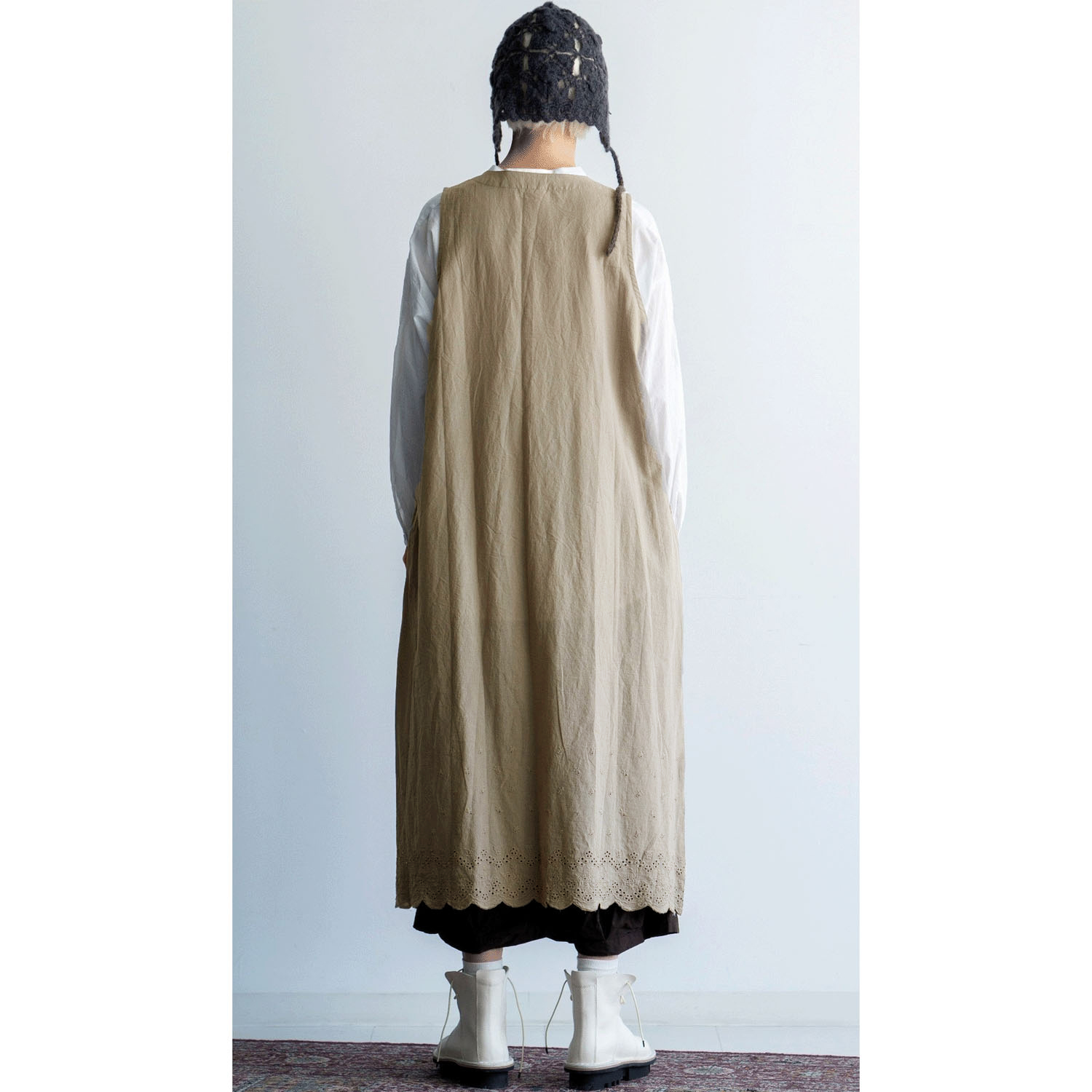 【Insta Live】ista－ire スカラップ刺繍ジレ - 画像4