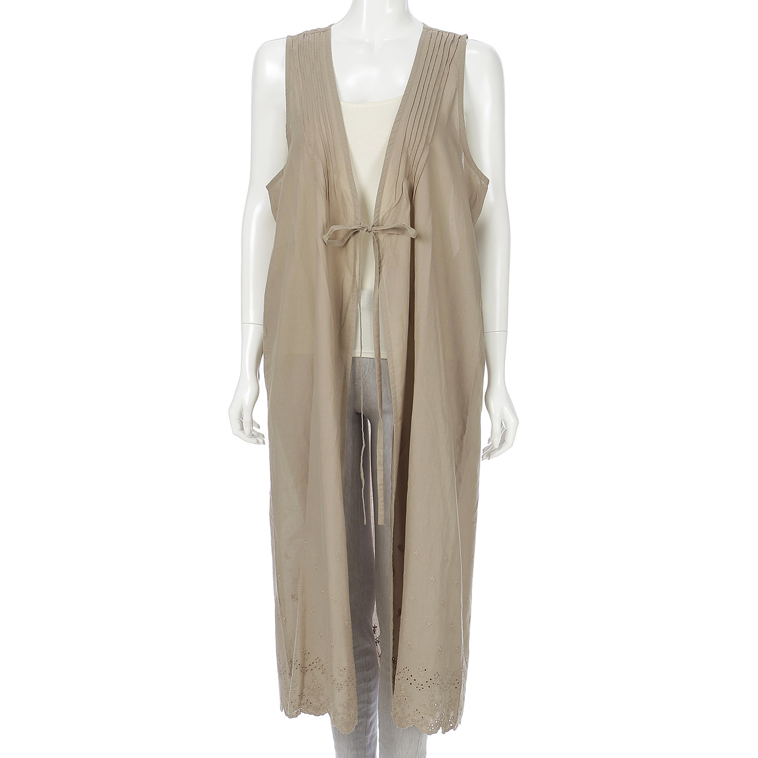 【Insta Live】ista－ire スカラップ刺繍ジレ - 画像5