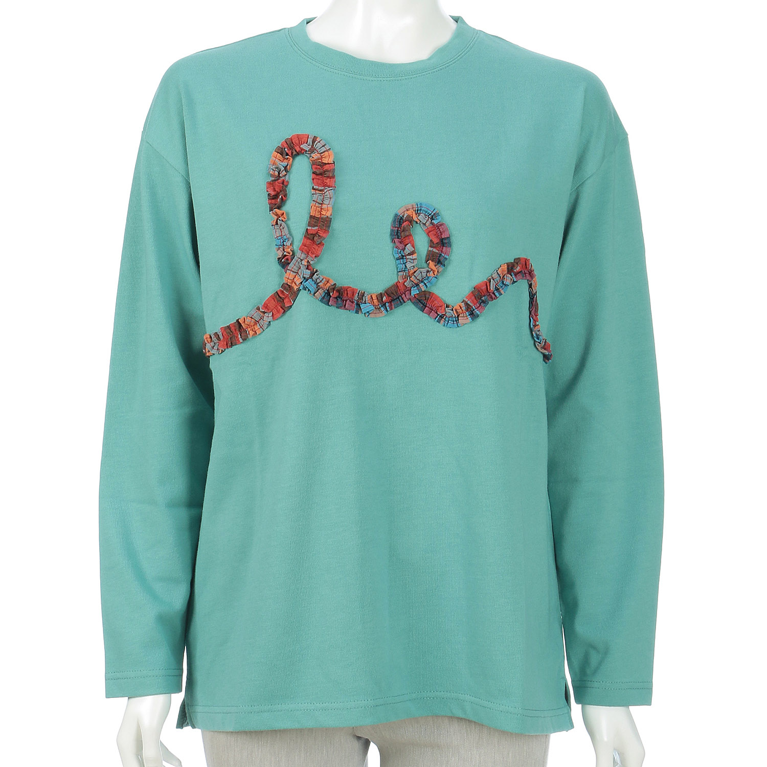 【Insta Live】ista－ire  チェックフリルロンTEE - 画像7