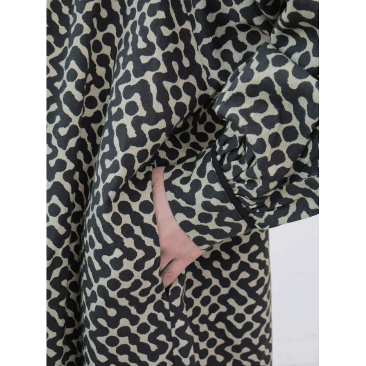 douxbleu インドプリントキルトヨークワンピース - 画像6