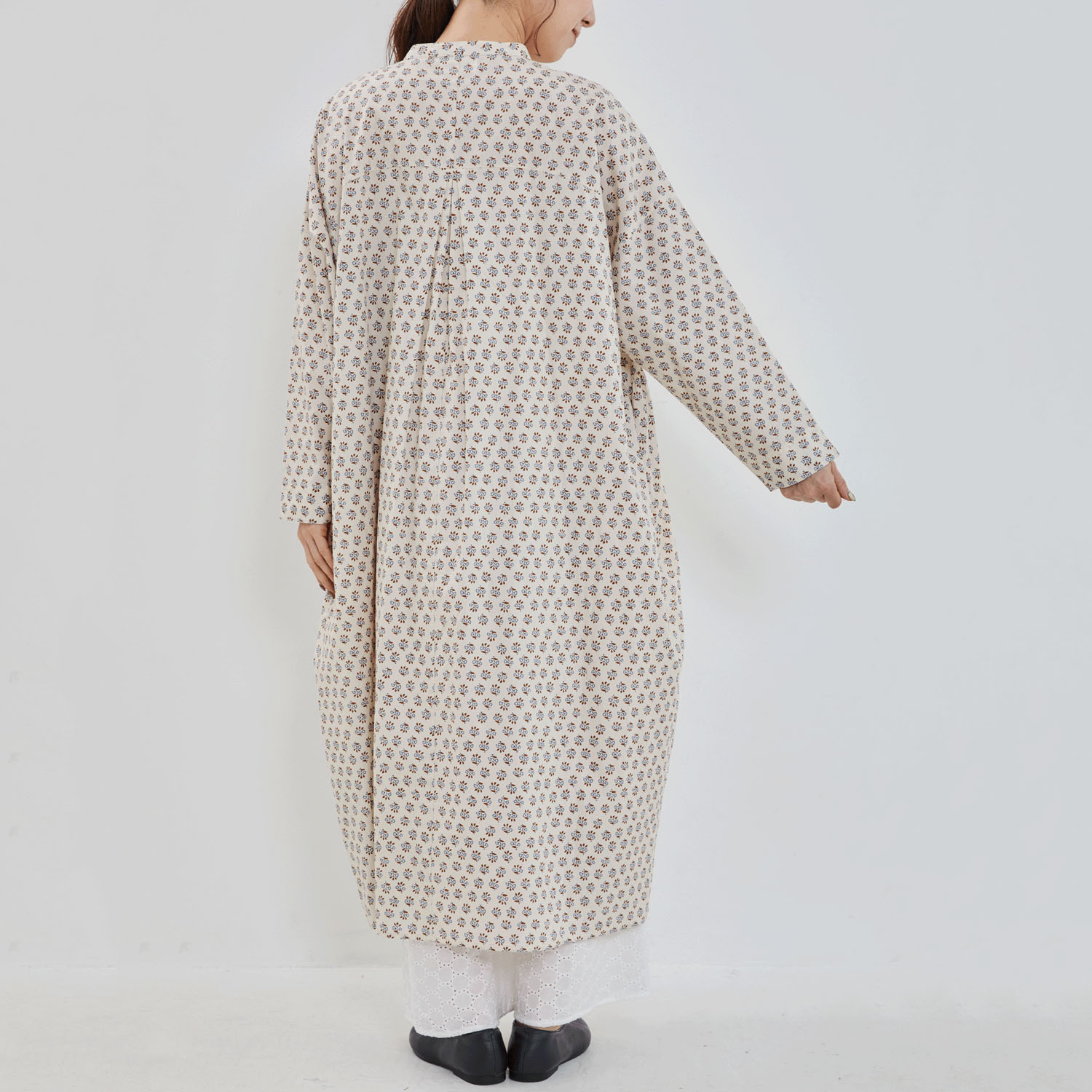 【Insta Live】YURK geniet van ボタニカルプリントギャザーワンピース - 画像5