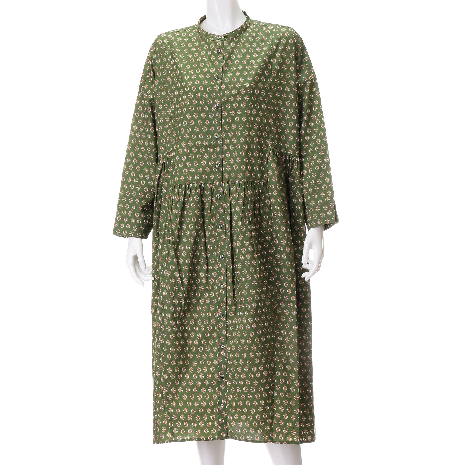 【Insta Live】YURK geniet van ボタニカルプリントギャザーワンピース - 画像7