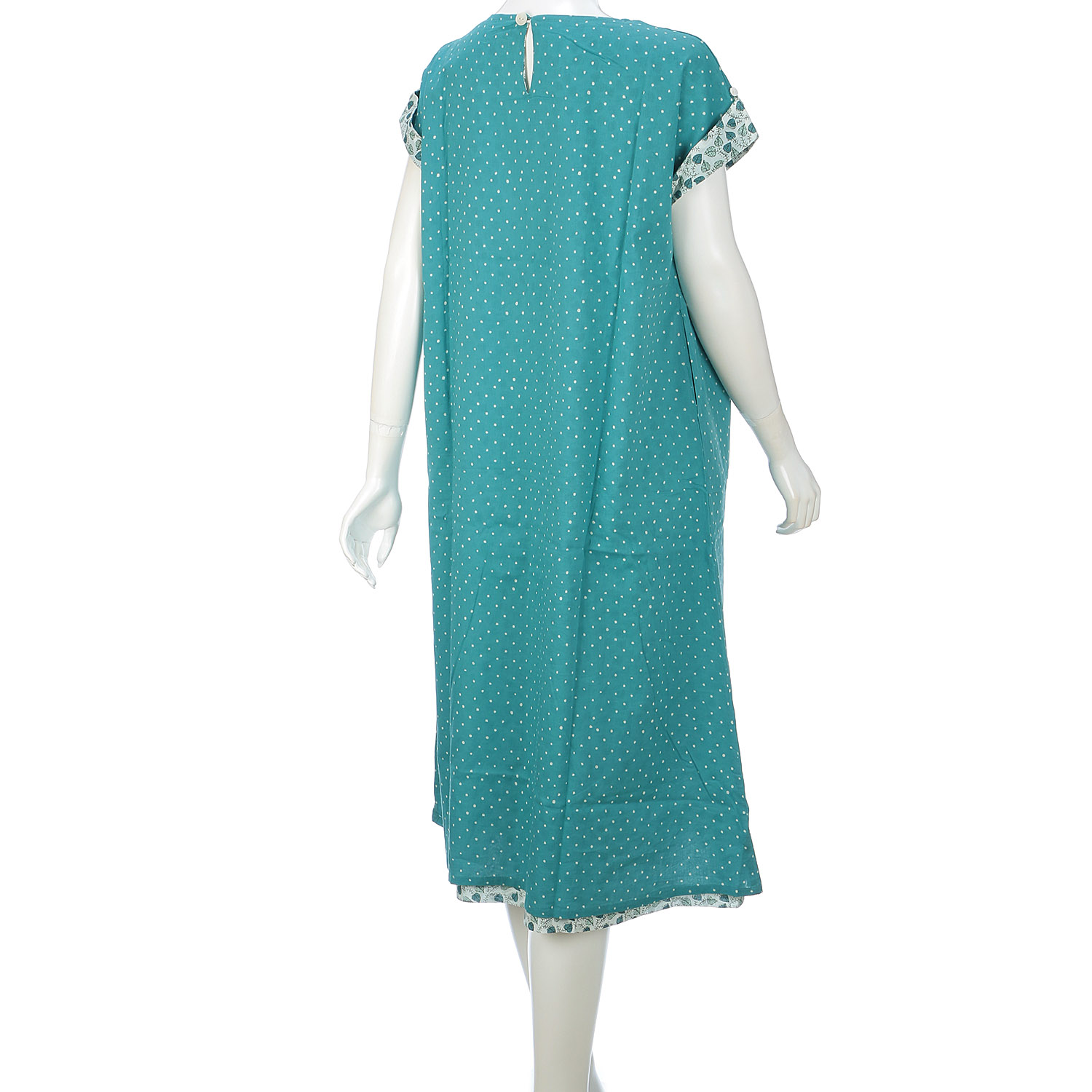 東京かんかん リーフ＆ドットプリントリバーシブルワンピース - 画像12