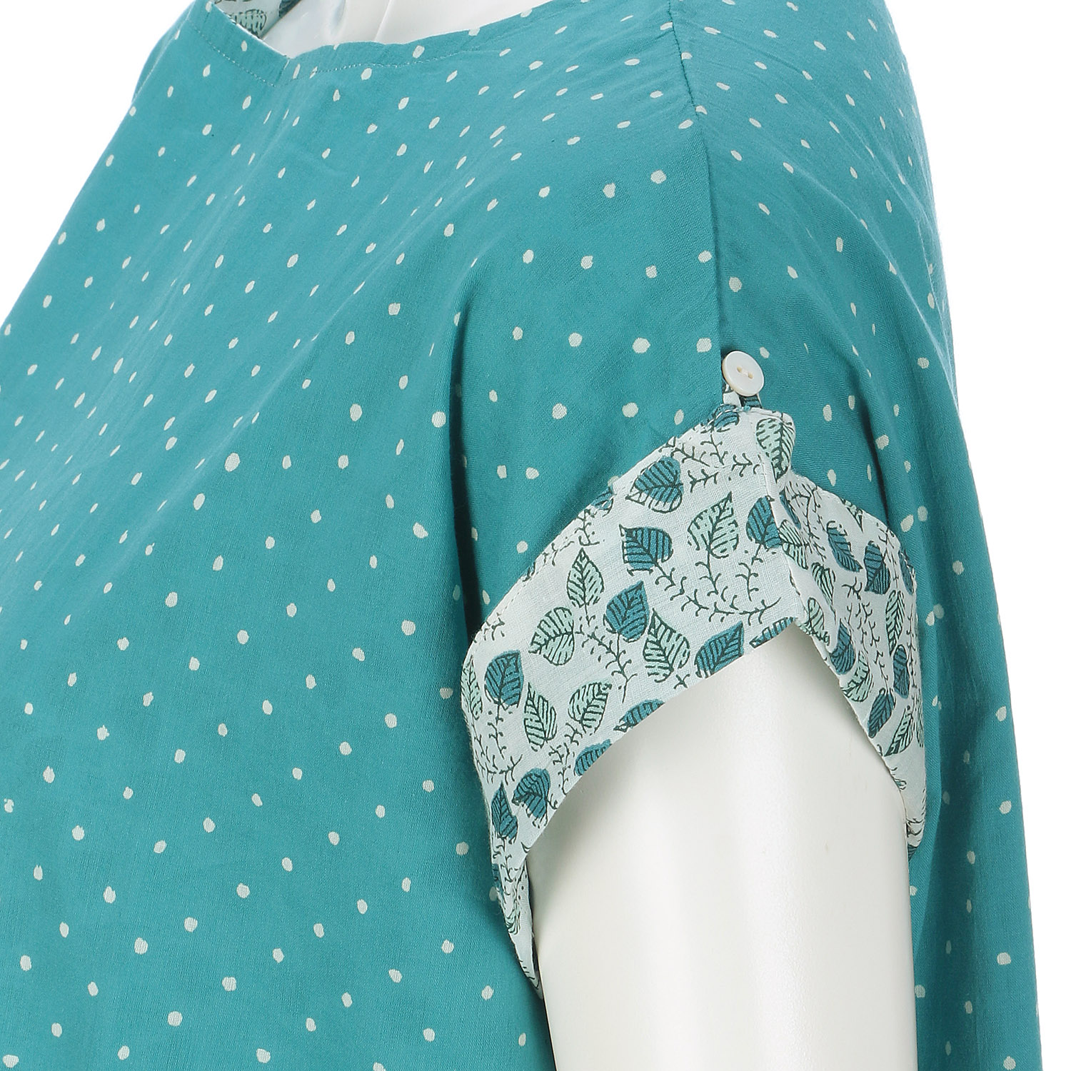 東京かんかん リーフ＆ドットプリントリバーシブルワンピース - 画像13