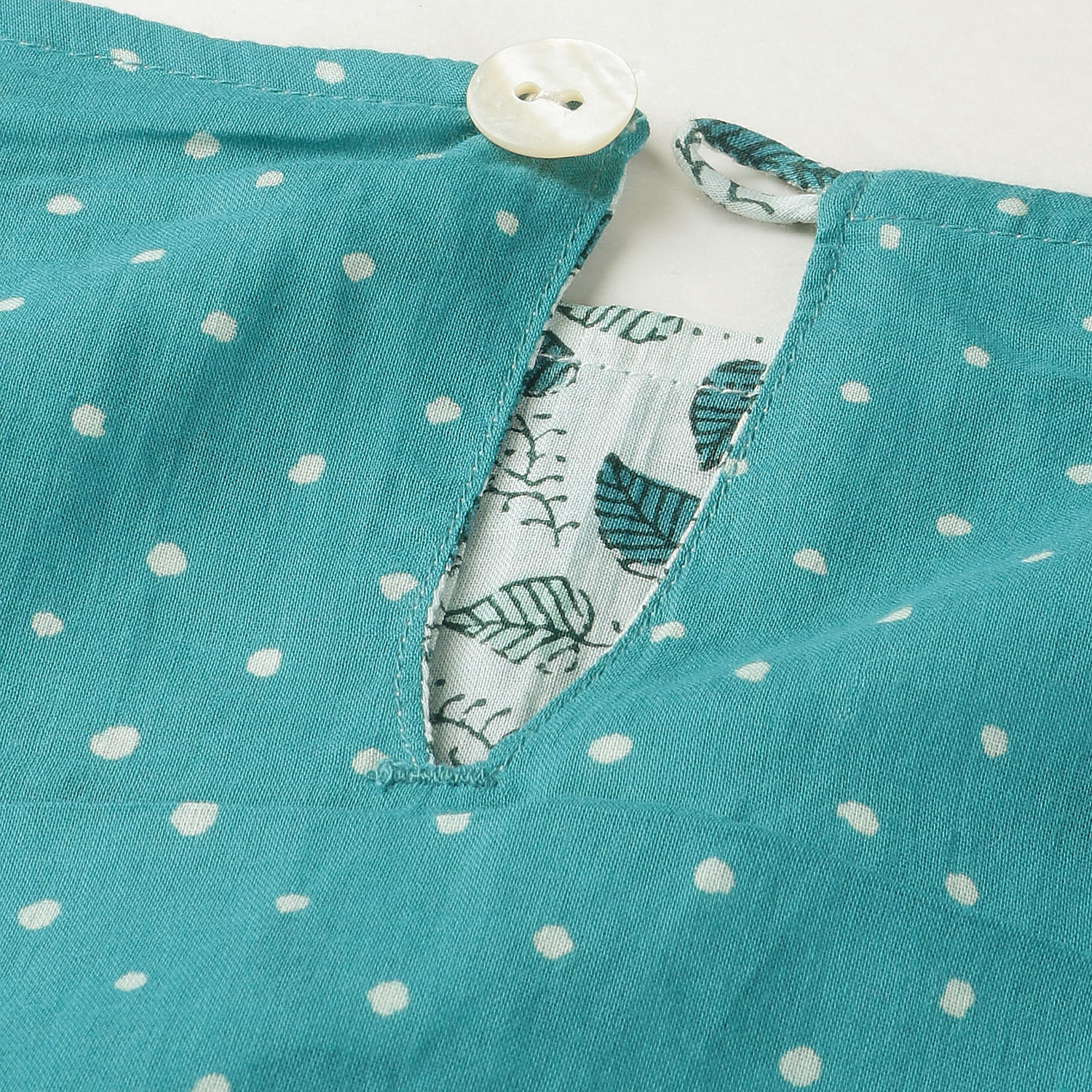 東京かんかん リーフ＆ドットプリントリバーシブルワンピース - 画像14