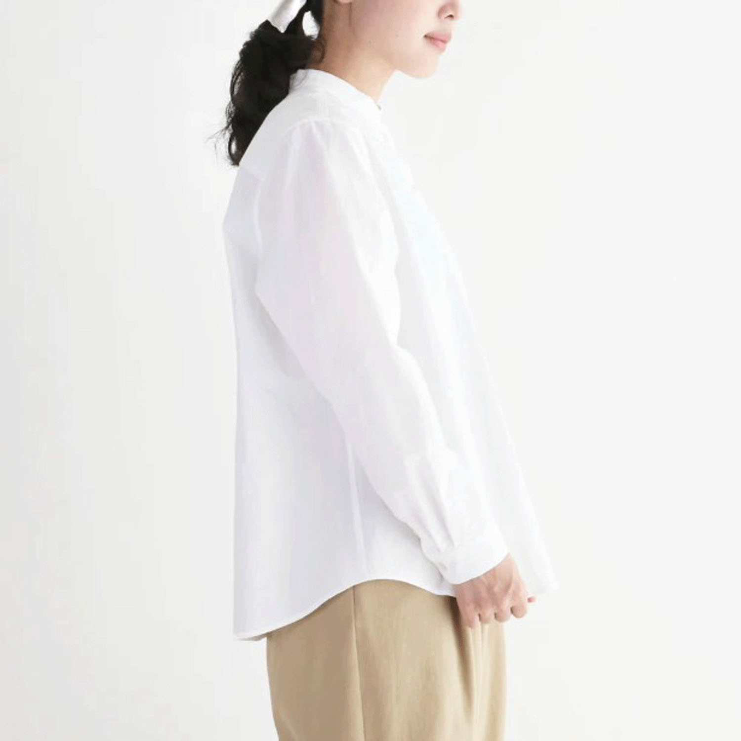 【お取り寄せ】pot－pourri 定番エームスタンドカラーシャツ - 画像2