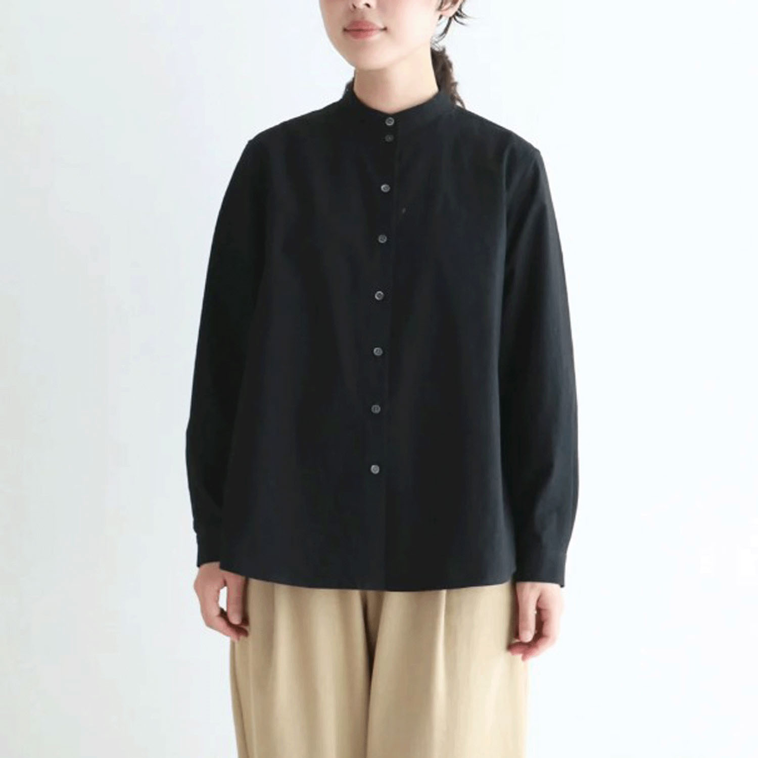 【お取り寄せ】pot－pourri 定番エームスタンドカラーシャツ - 画像7