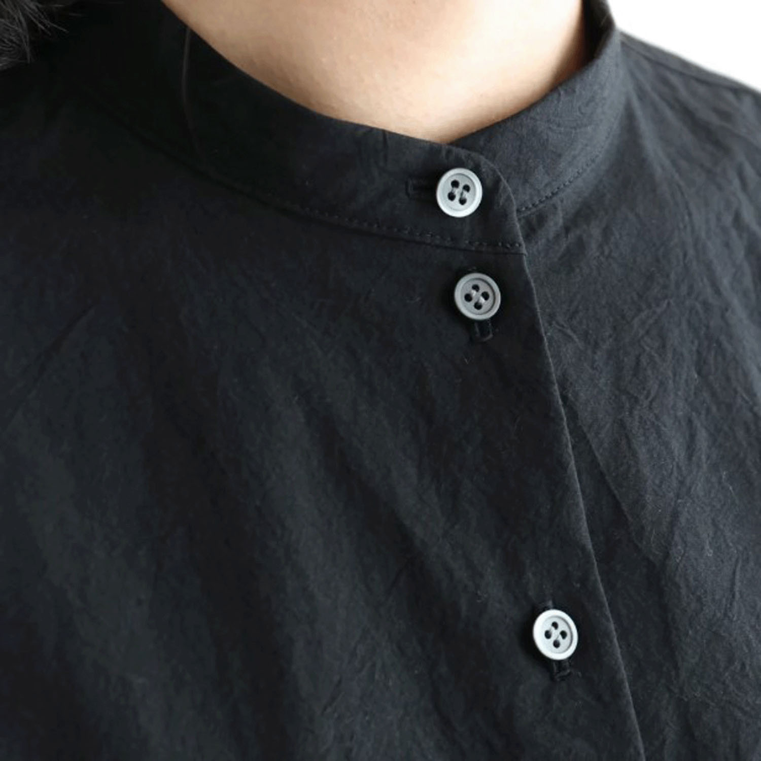 【お取り寄せ】pot－pourri 定番エームスタンドカラーシャツ - 画像10