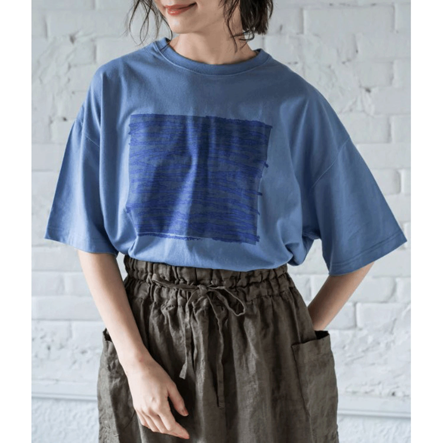 YARRA ハンドペイントプリントTEE - 画像1