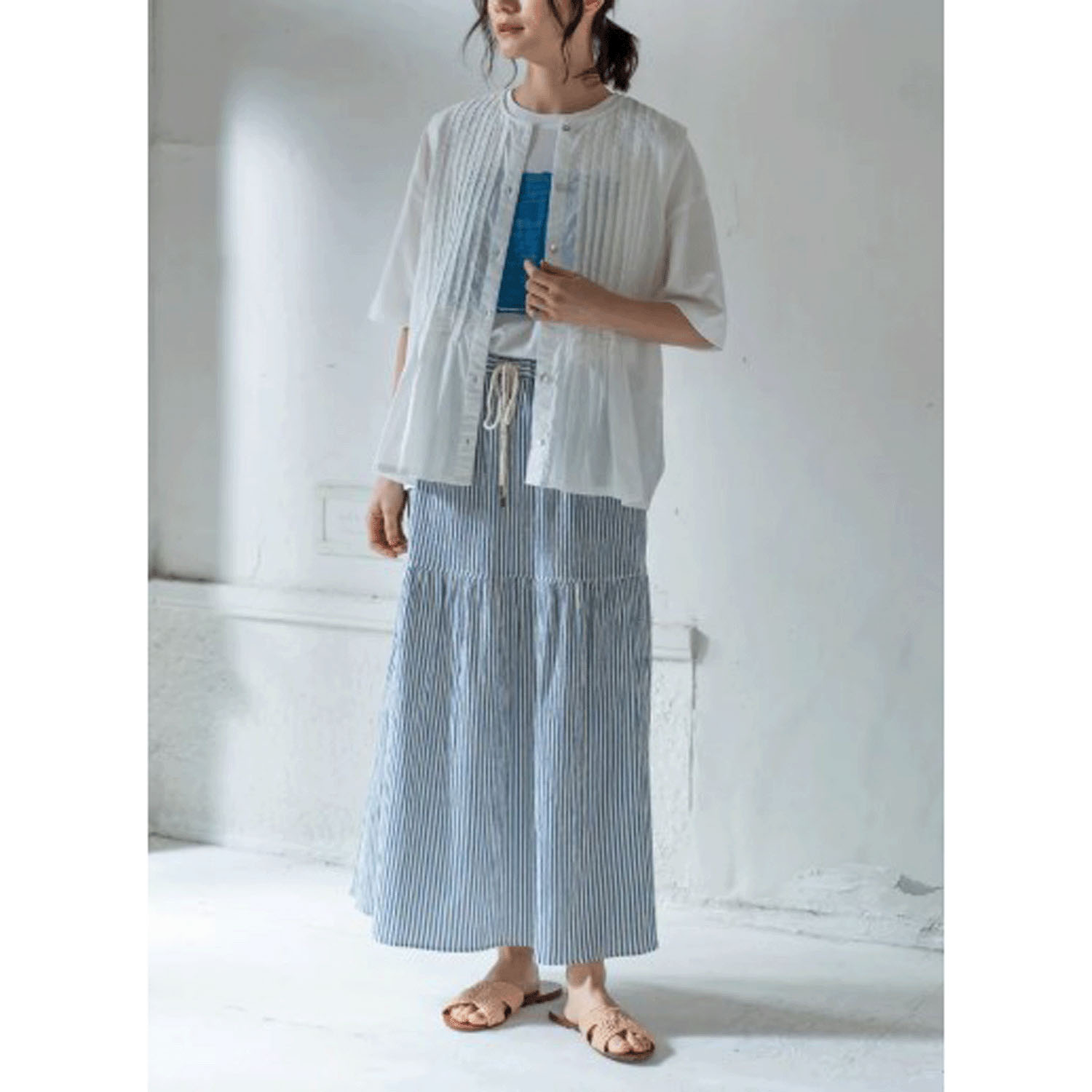 YARRA INDIAピンタックベスト - 画像6