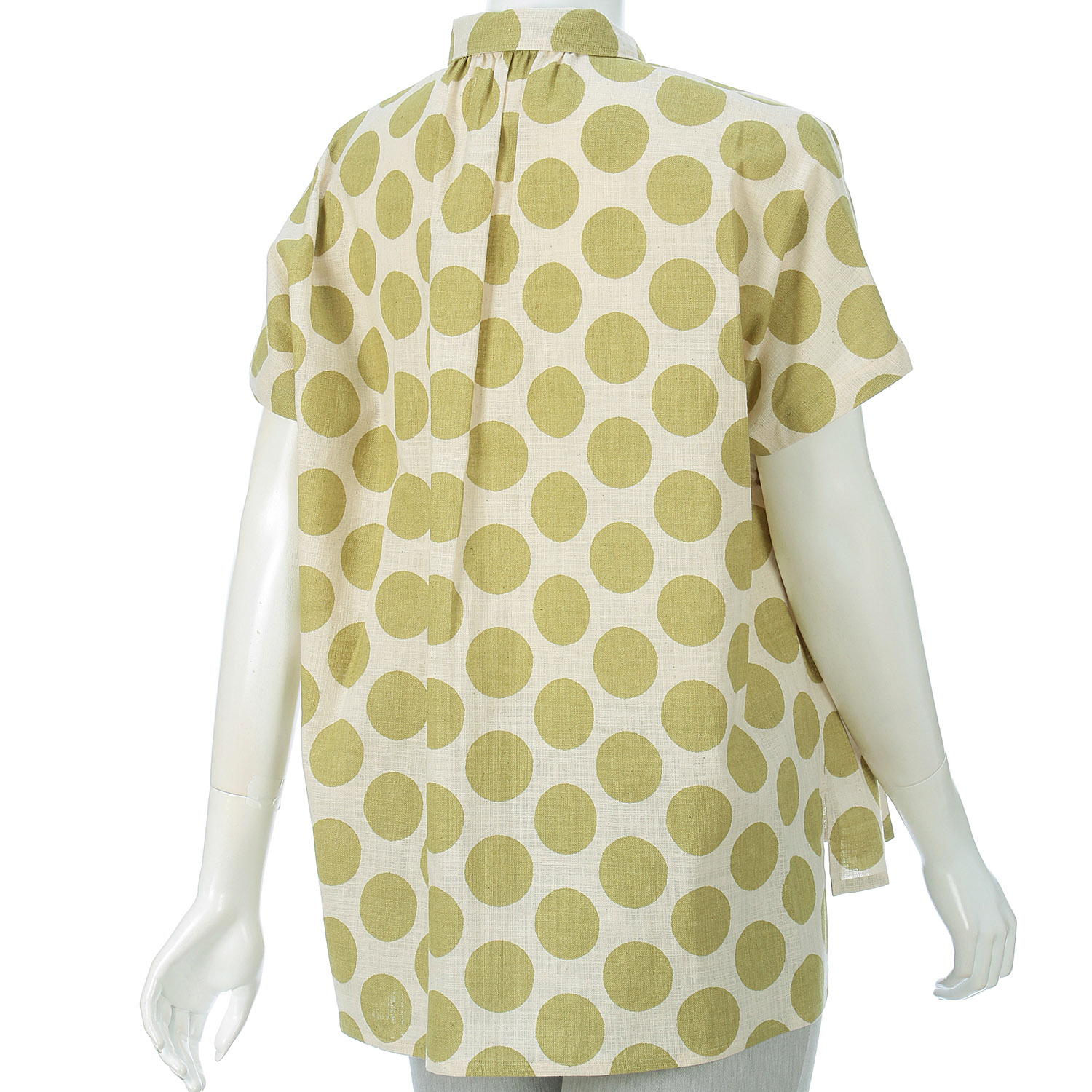 ciroc チビ襟ギャザーブラウス - 画像15