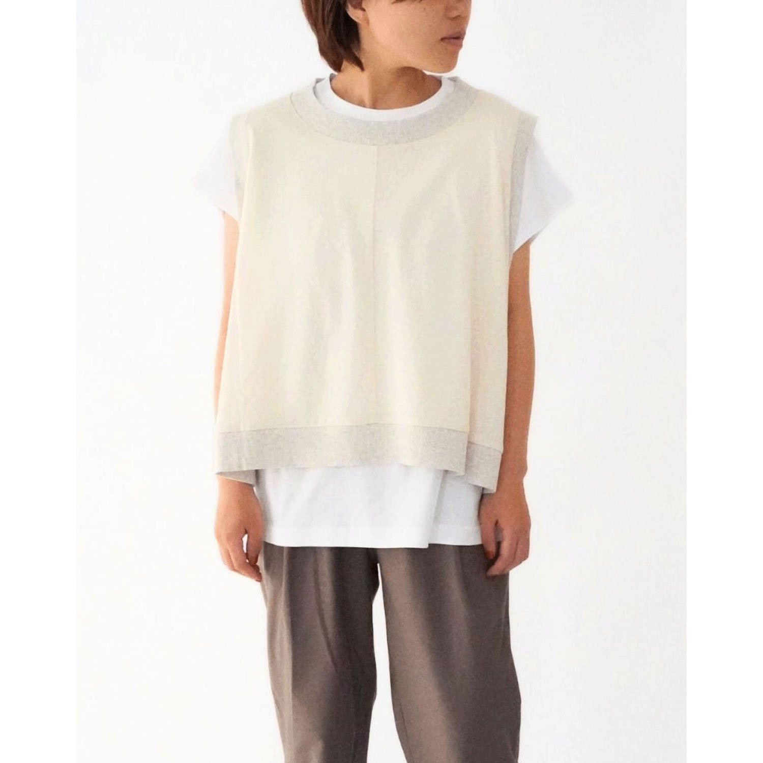 ciroc ラフコット天竺ベスト - 画像6