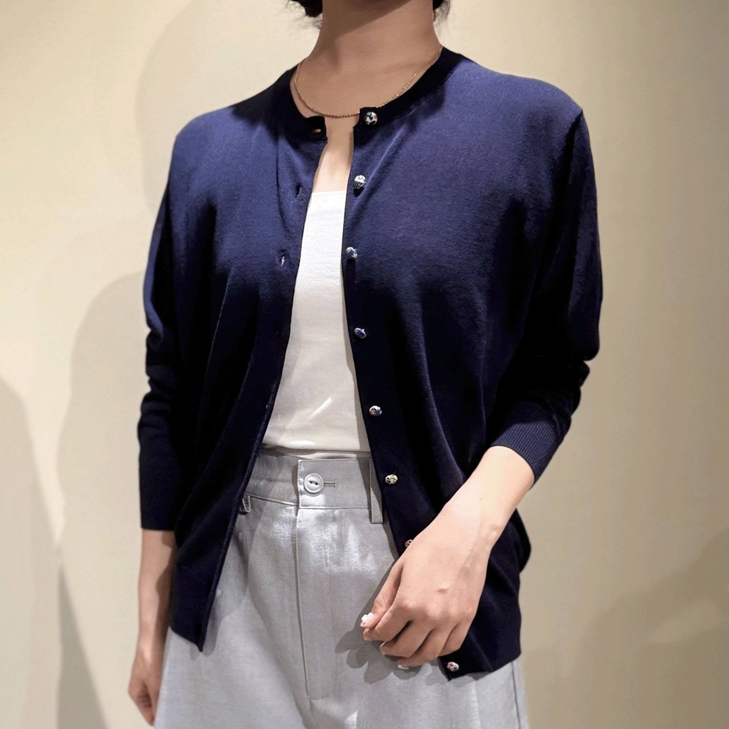 J．Sloane LIBERTYくるみ釦カーディガン - 画像8