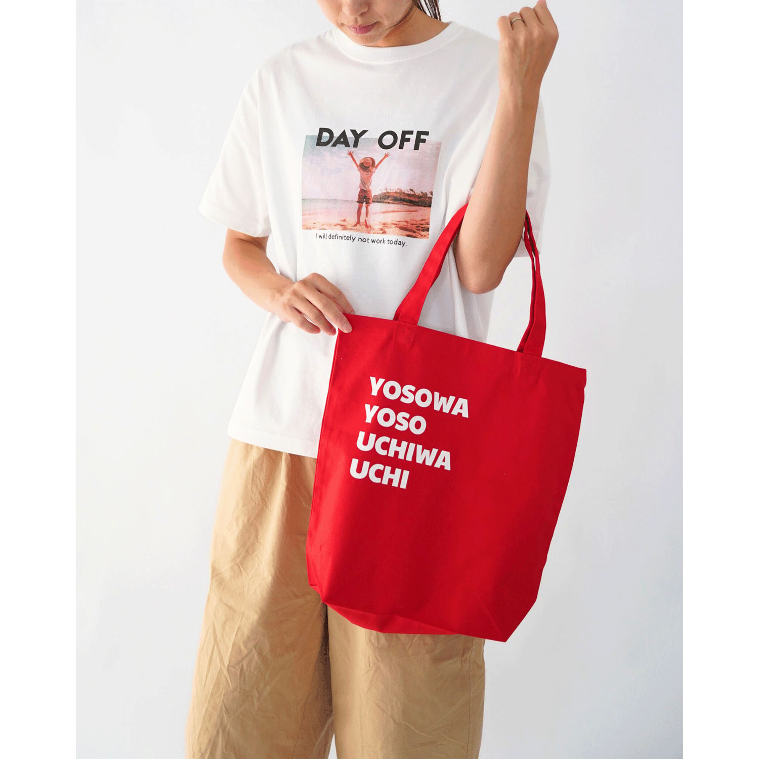 ciroc キャンバストートバッグ M ”YUSOWA YOSO UTCHIWA UCHI” - 画像2