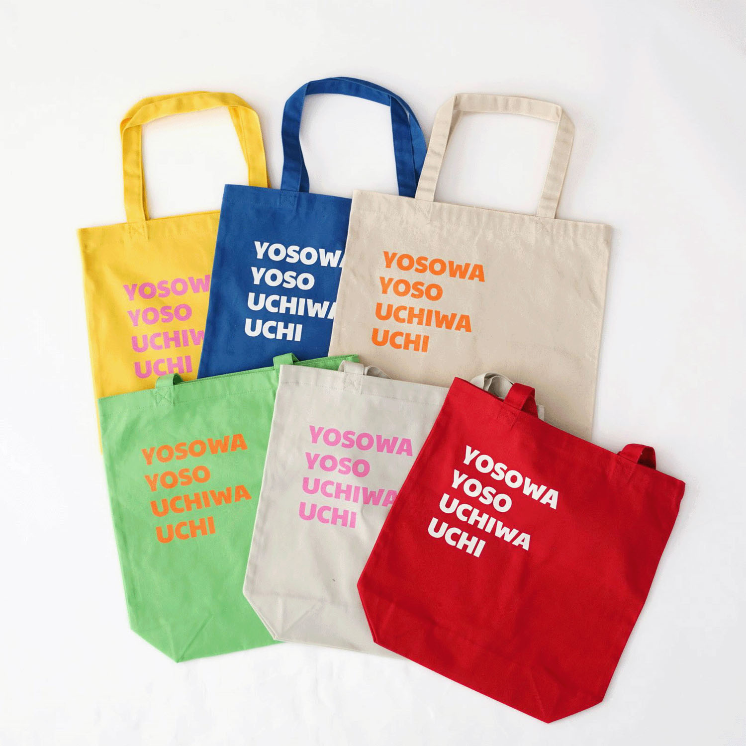 【Insta Live】ciroc キャンバストートバッグ M ”YUSOWA YOSO UTCHIWA UCHI”