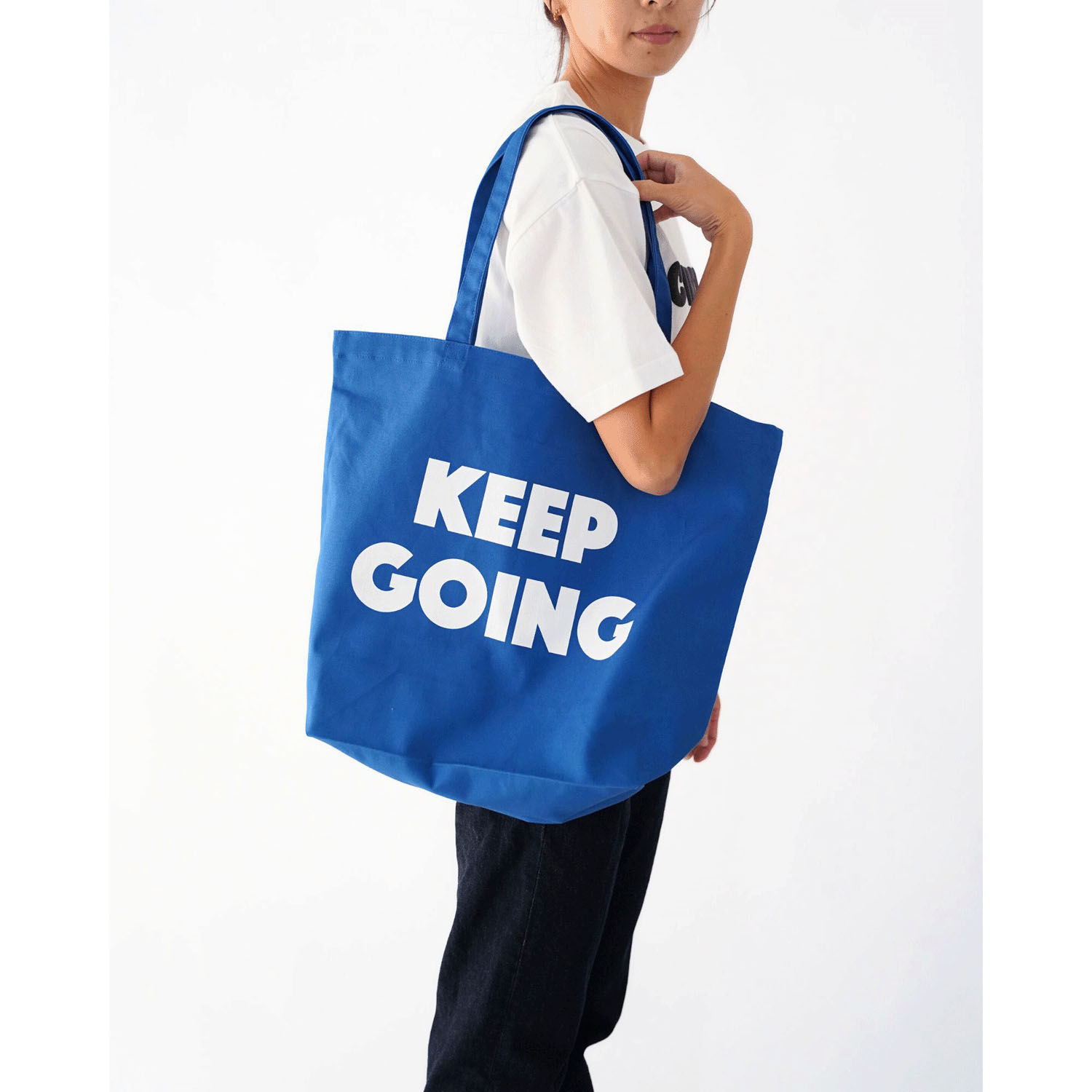 【Insta Live】ciroc キャンバストートバッグ L ”KEEP GOING” - 画像7