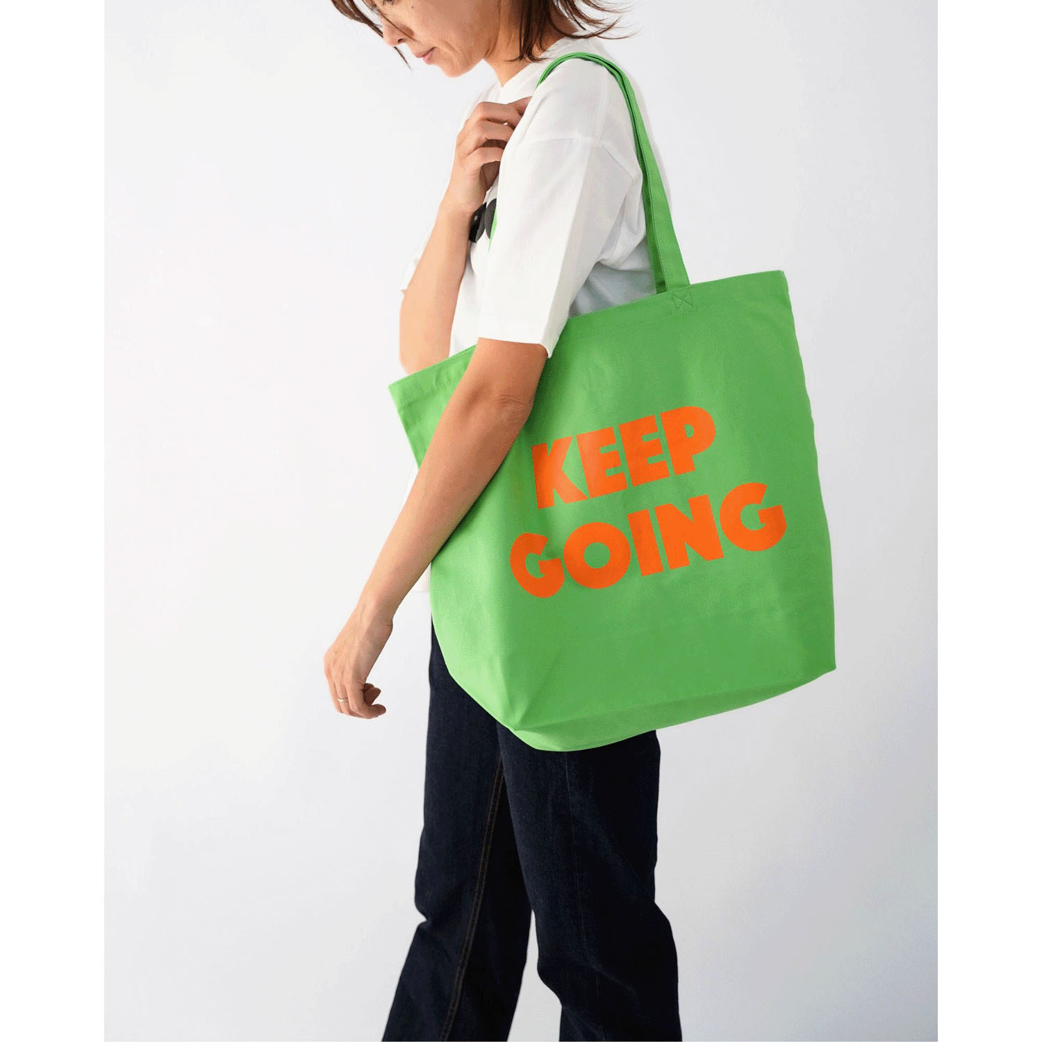 ciroc キャンバストートバッグ L ”KEEP GOING” - 画像1