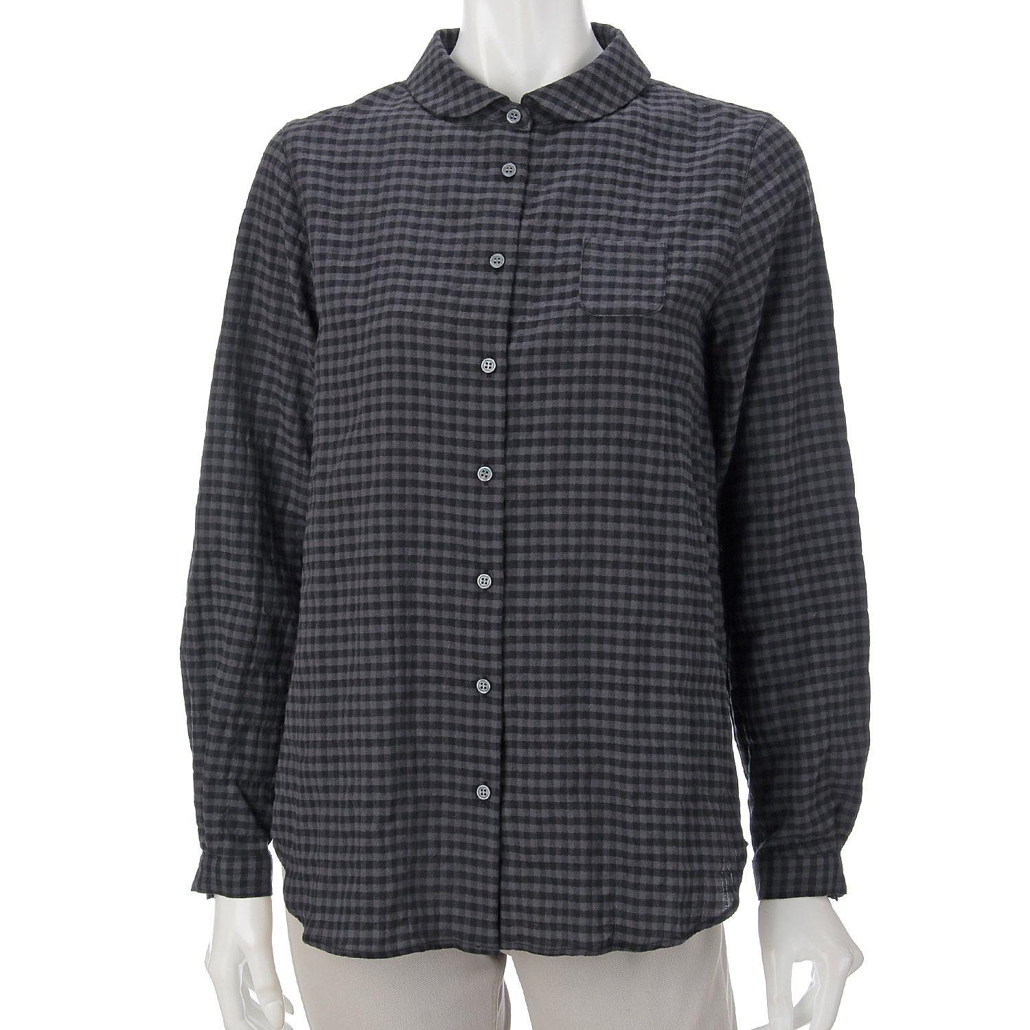 Parkes ヘリンボーンシャーリングチェックシャツ - 画像3