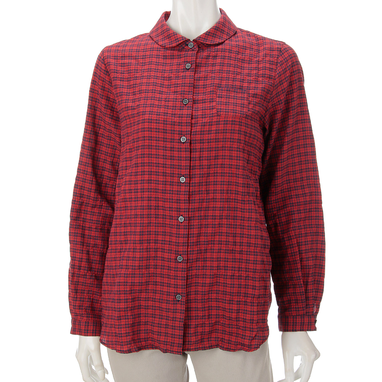 Parkes ヘリンボーンシャーリングチェックシャツ - 画像8