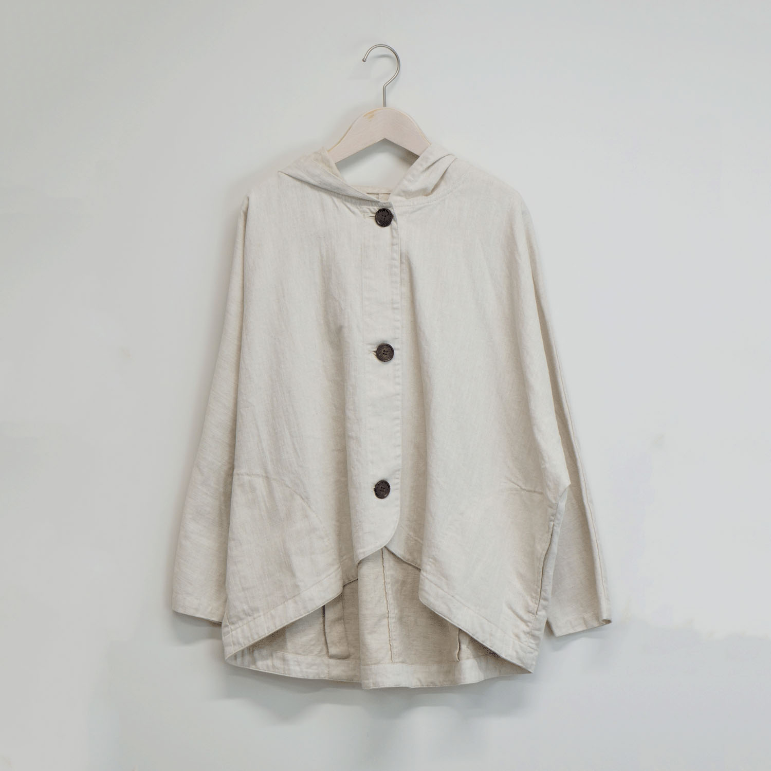 ista－ire 6．5oz甘撚りデニム フードバルーンジャケット - 画像6