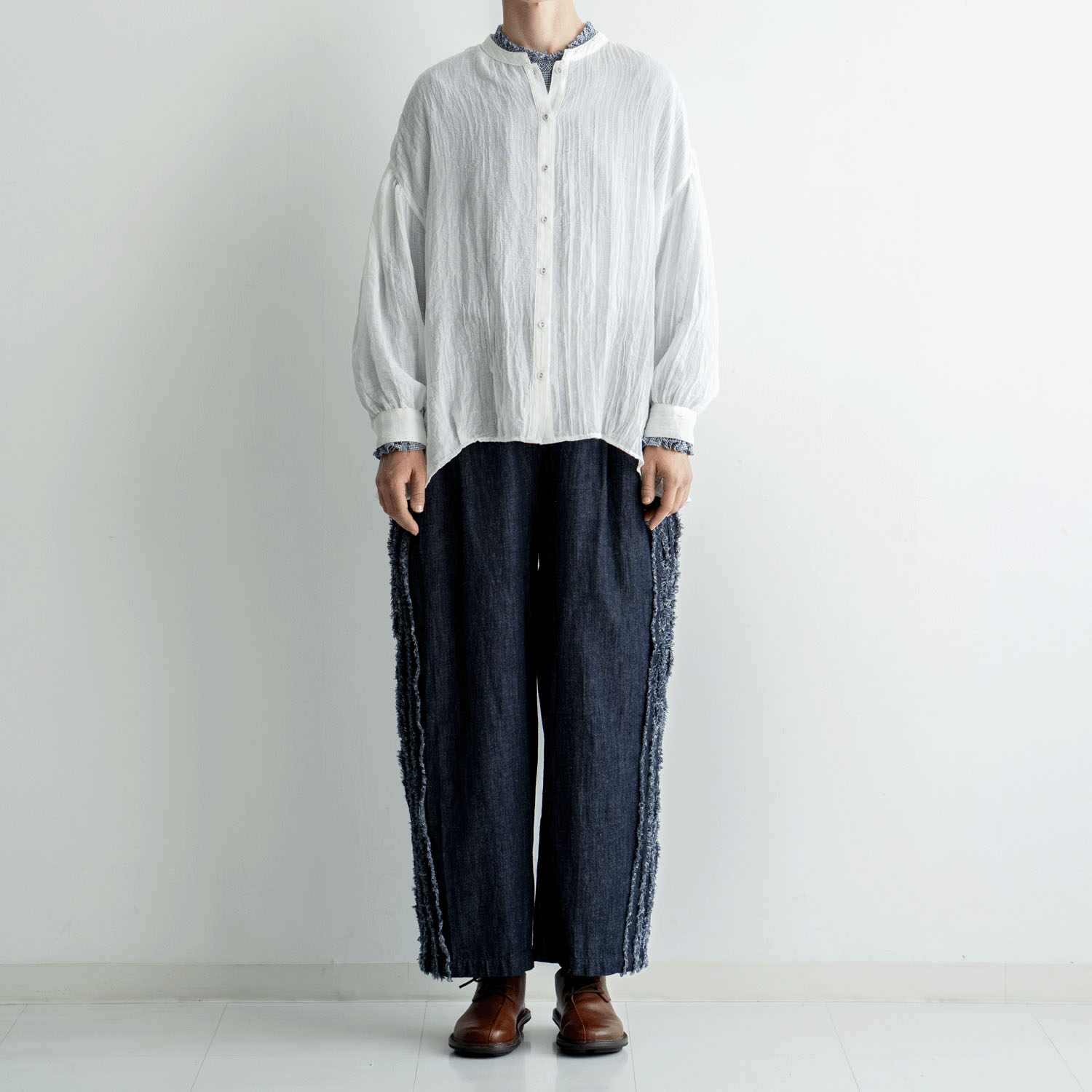 ista－ire 6．5oz甘撚りデニム サイドテープパンツ - 画像12