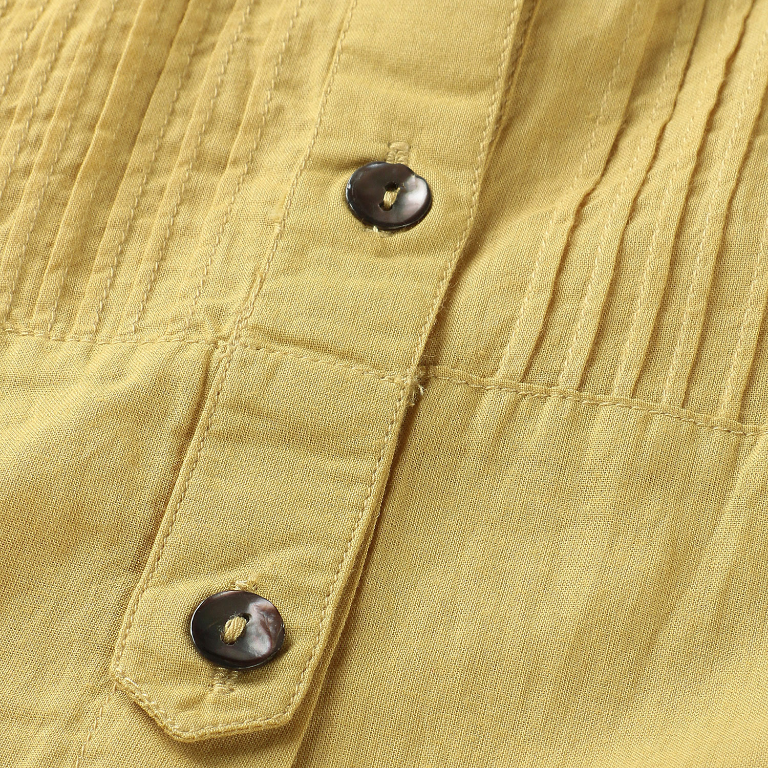 東京かんかん ピンタックコットン無地シャツワンピース - 画像8