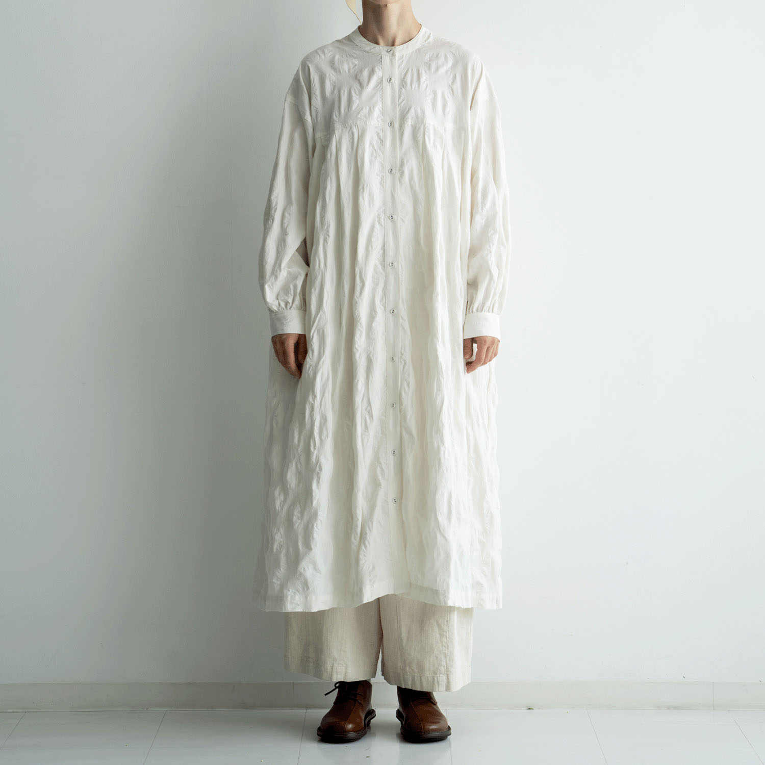 ista－ire 塩縮ドット タックワンピース - 画像1