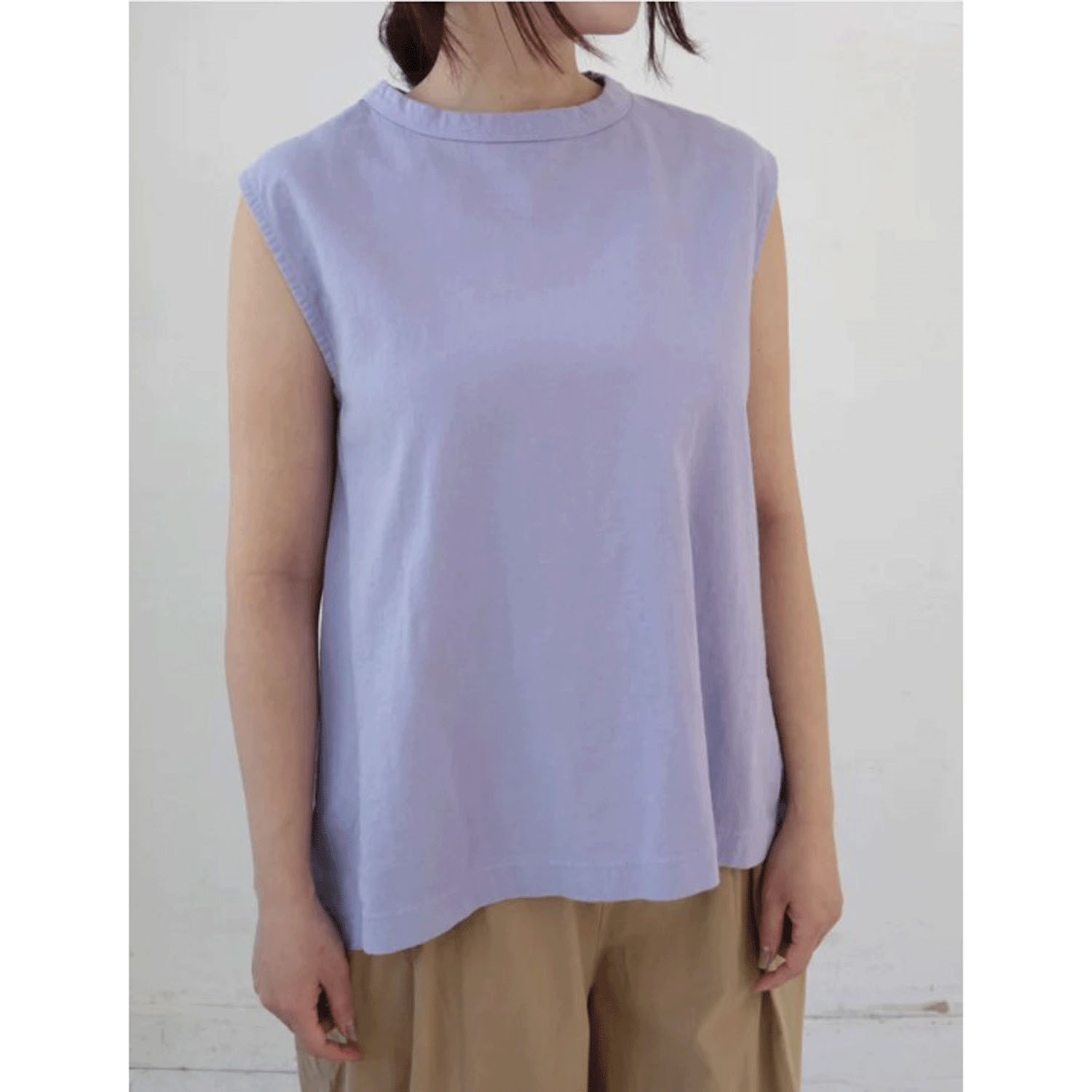 YARRA 布帛コンビノースリーブプルオーバー - 画像12