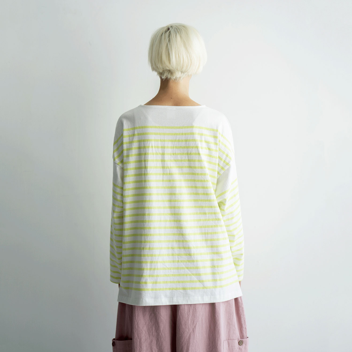 ista－ire パネルボーダー ロングTEE - 画像5