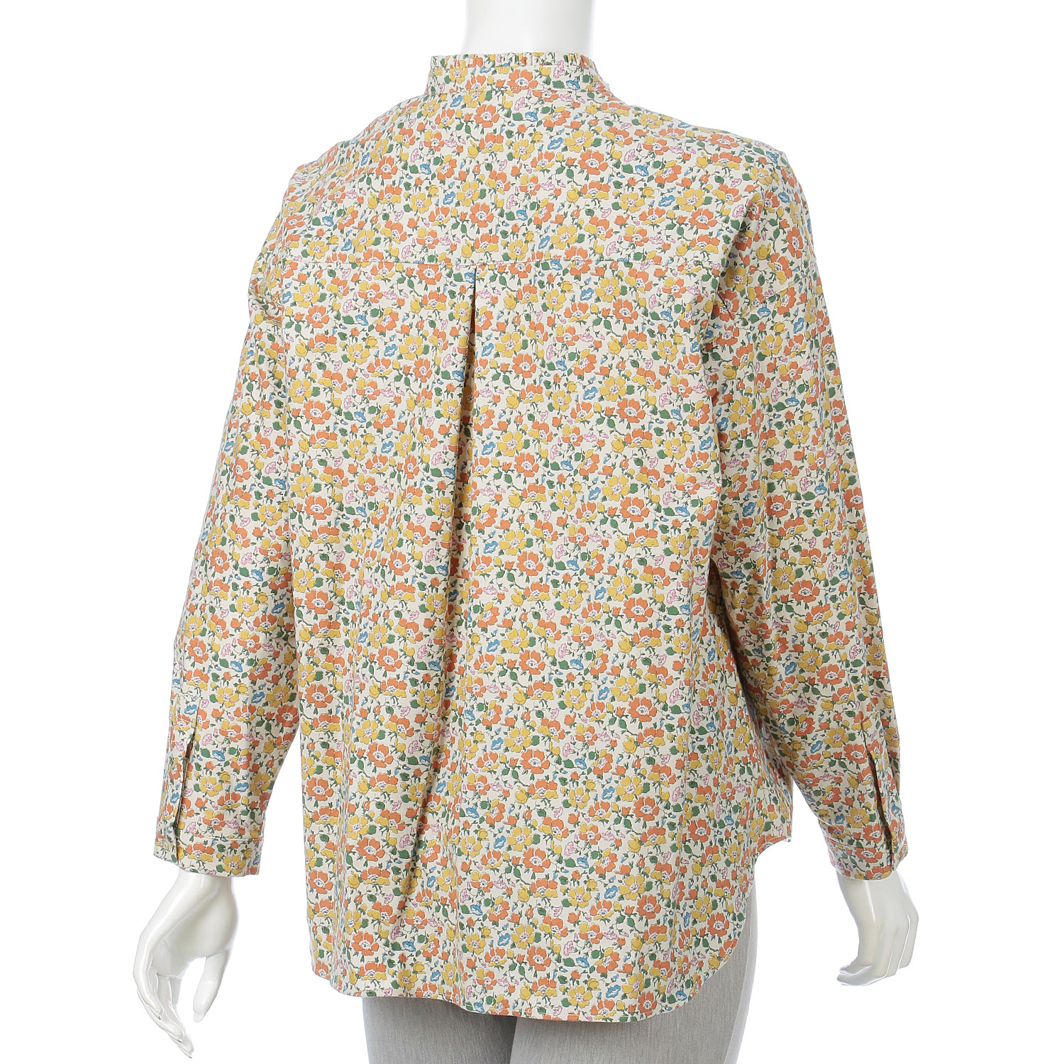 Parkes LIBERTY スタンドビッグフリルシャツ - 画像3