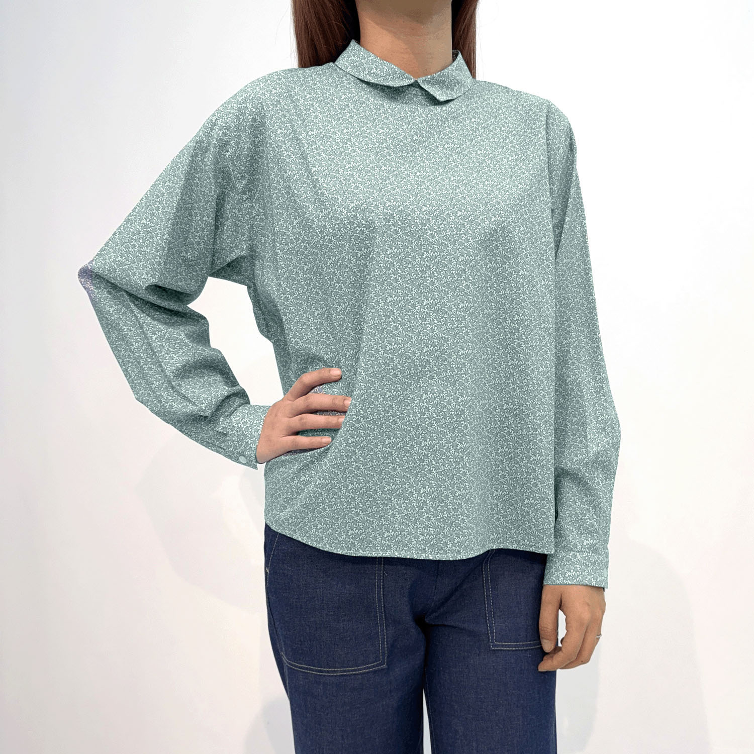 Parkes LIBERTYフレアプルオーバーブラウス - 画像3