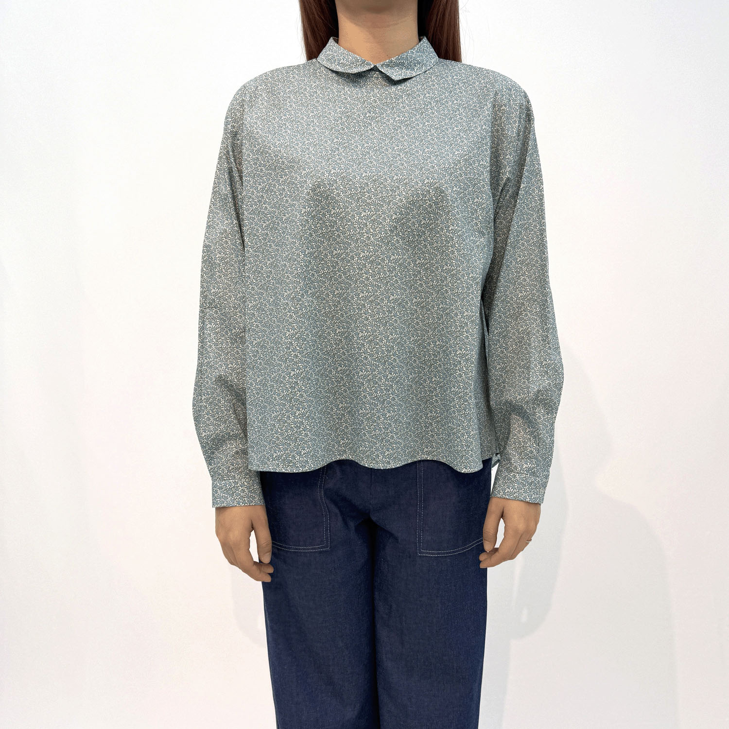 Parkes LIBERTYフレアプルオーバーブラウス - 画像1