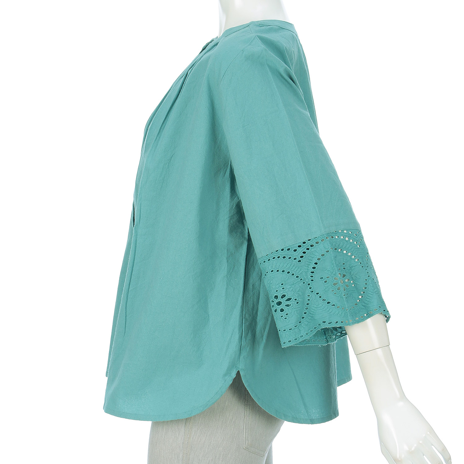 東京官官 ふんわりダブルガーゼクレープ2Wブラウス - 画像9