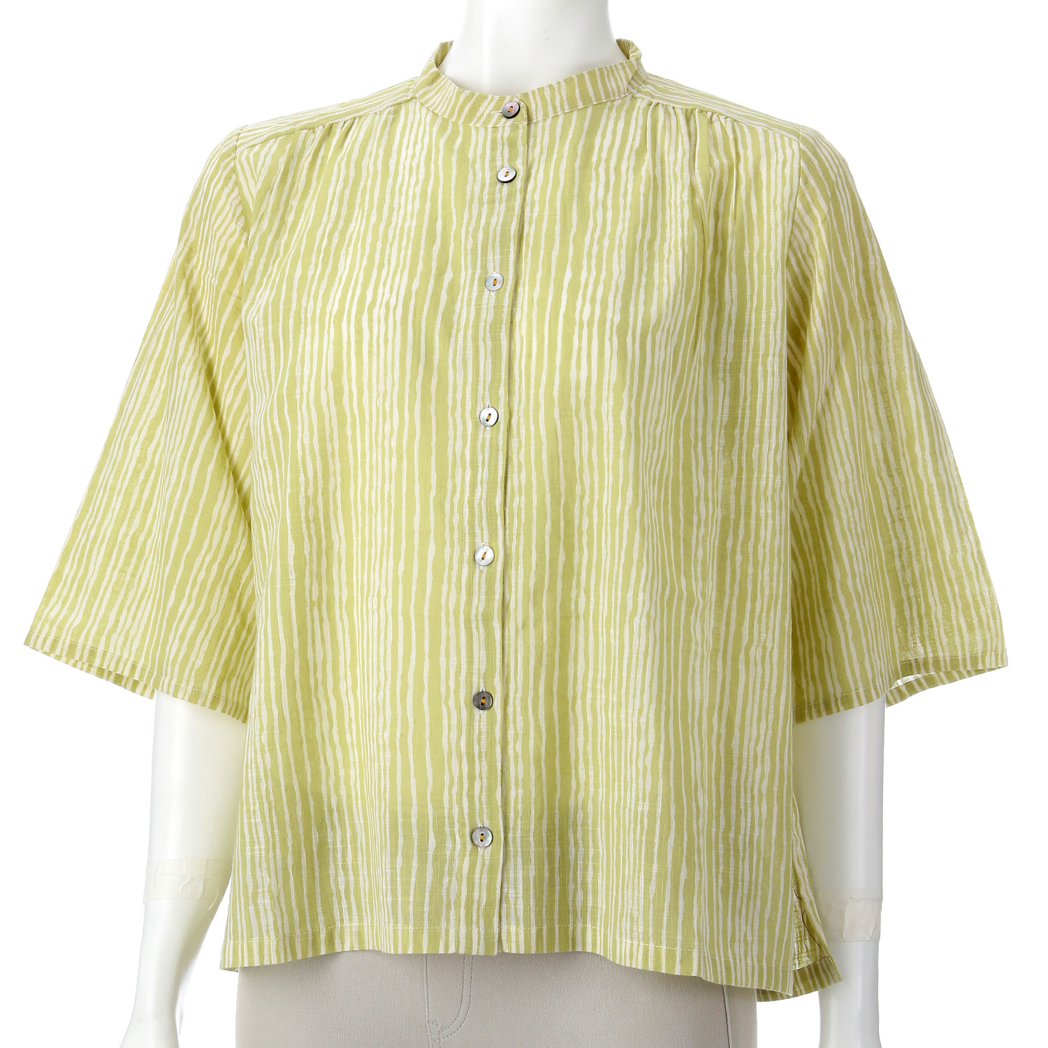 東京かんかん artipur ゆれるストライププリントコットンブラウス - 画像5