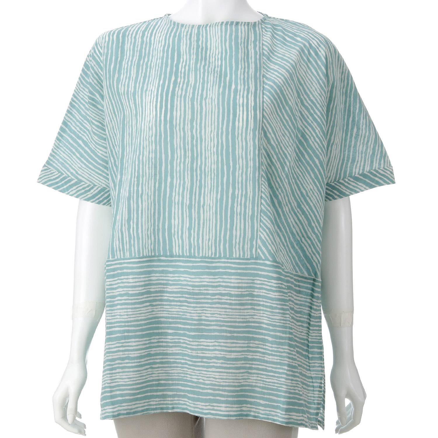 東京かんかん artipur ゆれるストライププリントコットンチュニック - 画像9