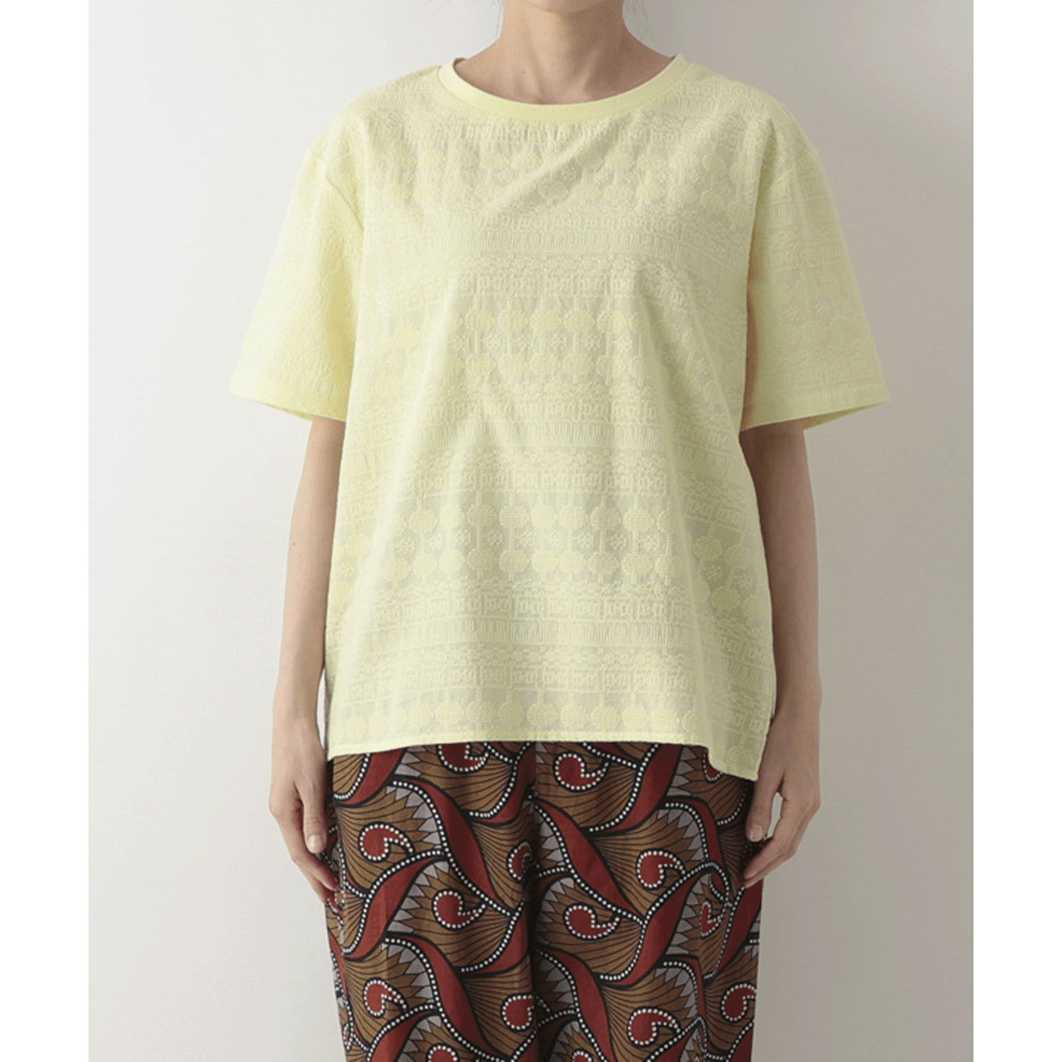 東京かんかん 刺繍コットンプルオーバー