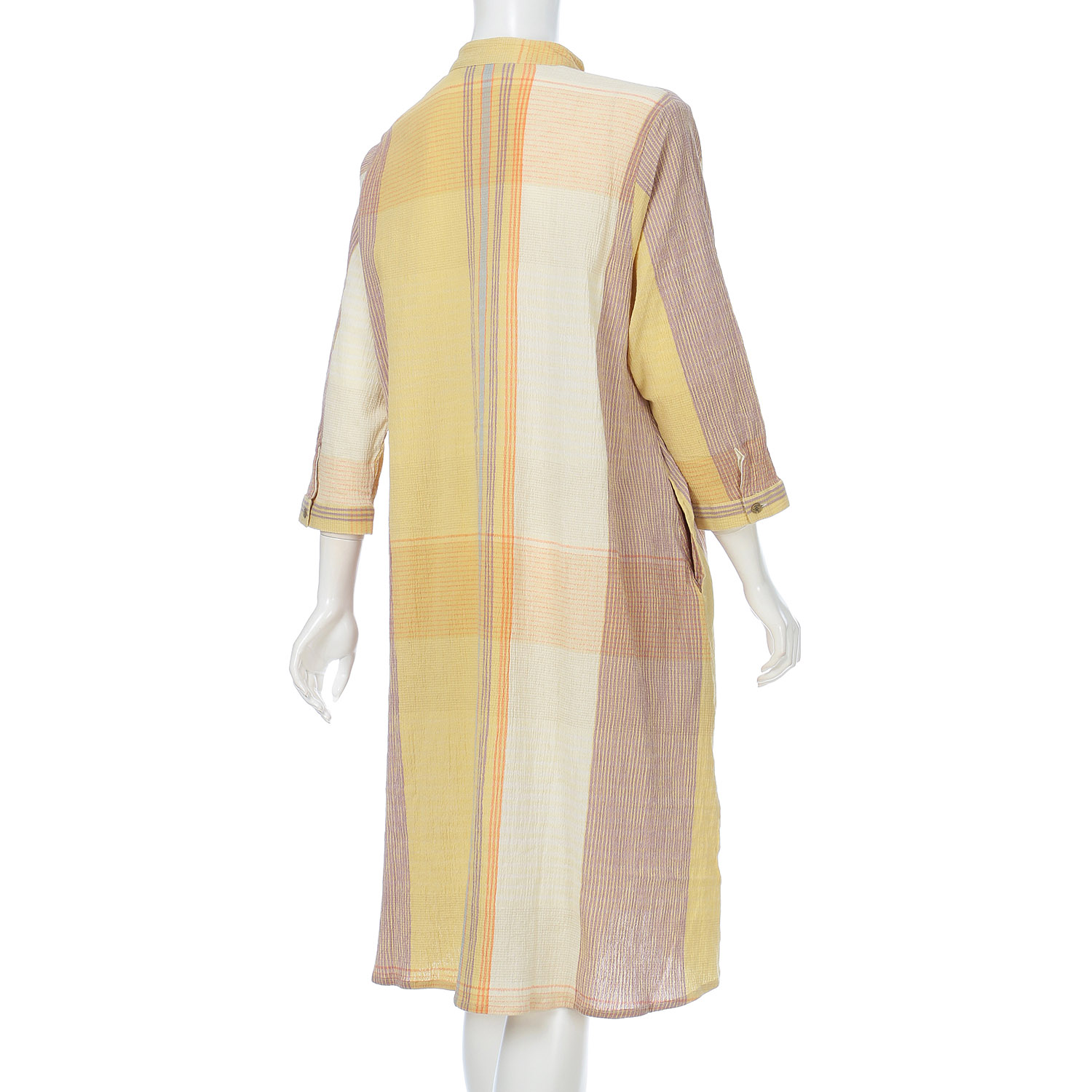 東京かんかん チェックコットンシャツワンピース - 画像4