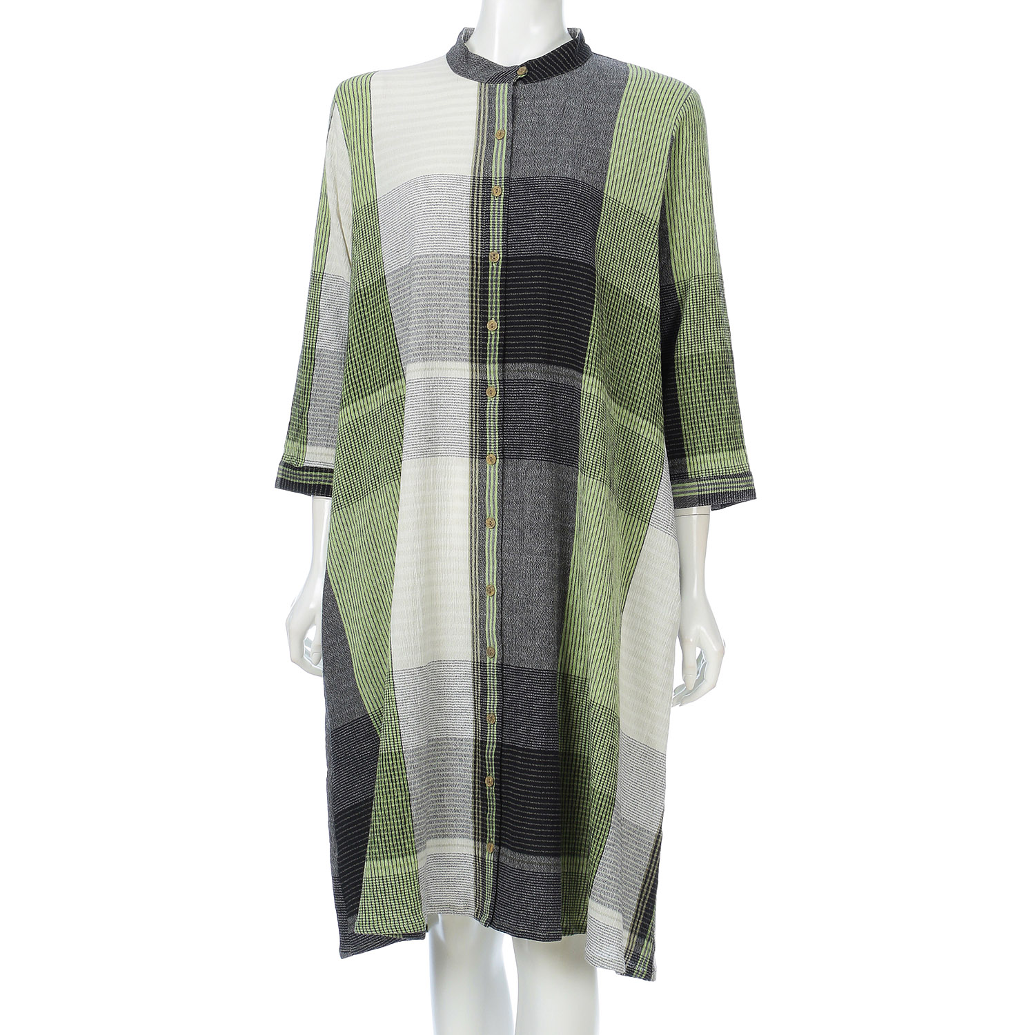 東京かんかん チェックコットンシャツワンピース - 画像7