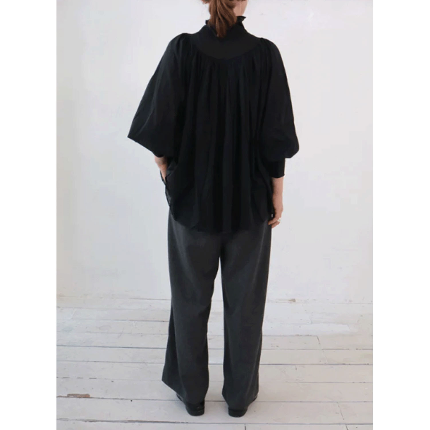 doux bleu タートルギャザーブラウス - 画像9