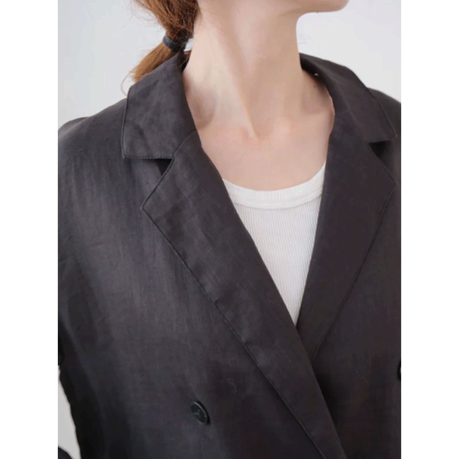 doux bleu リネンワイドジャケット - 画像9