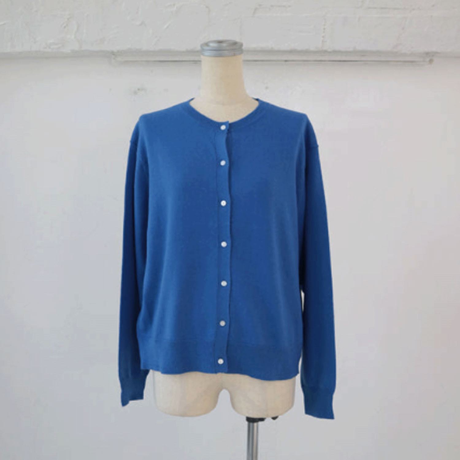 YARRA コットンカシミヤクルーカーディガン - 画像9