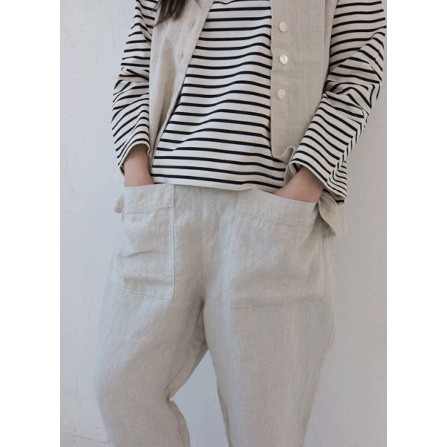 YARRA フロントポケット8分丈パンツ - 画像6